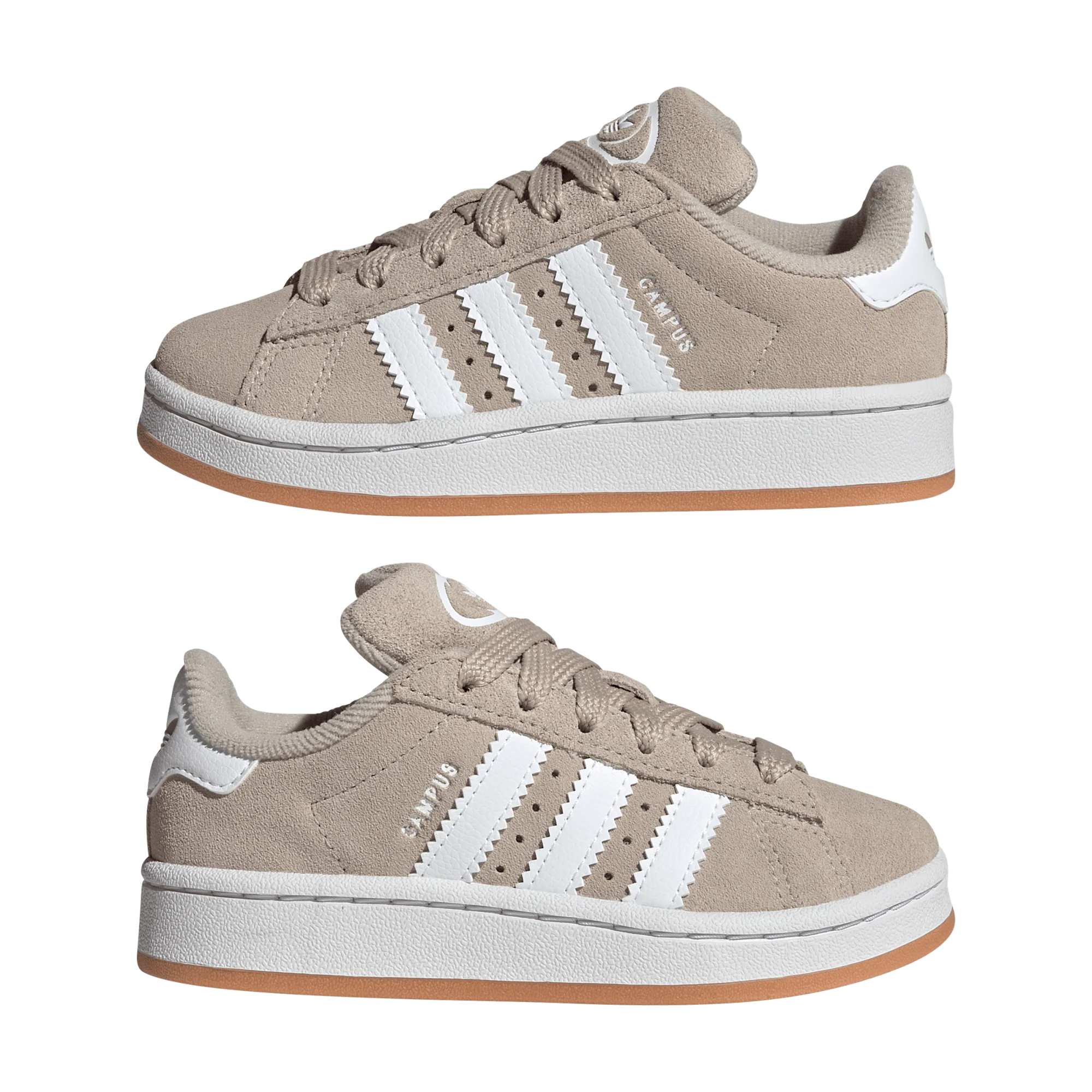 adidas Campus 00s Camp Wonder Beige Cloud White Gum (PS) - Image 2