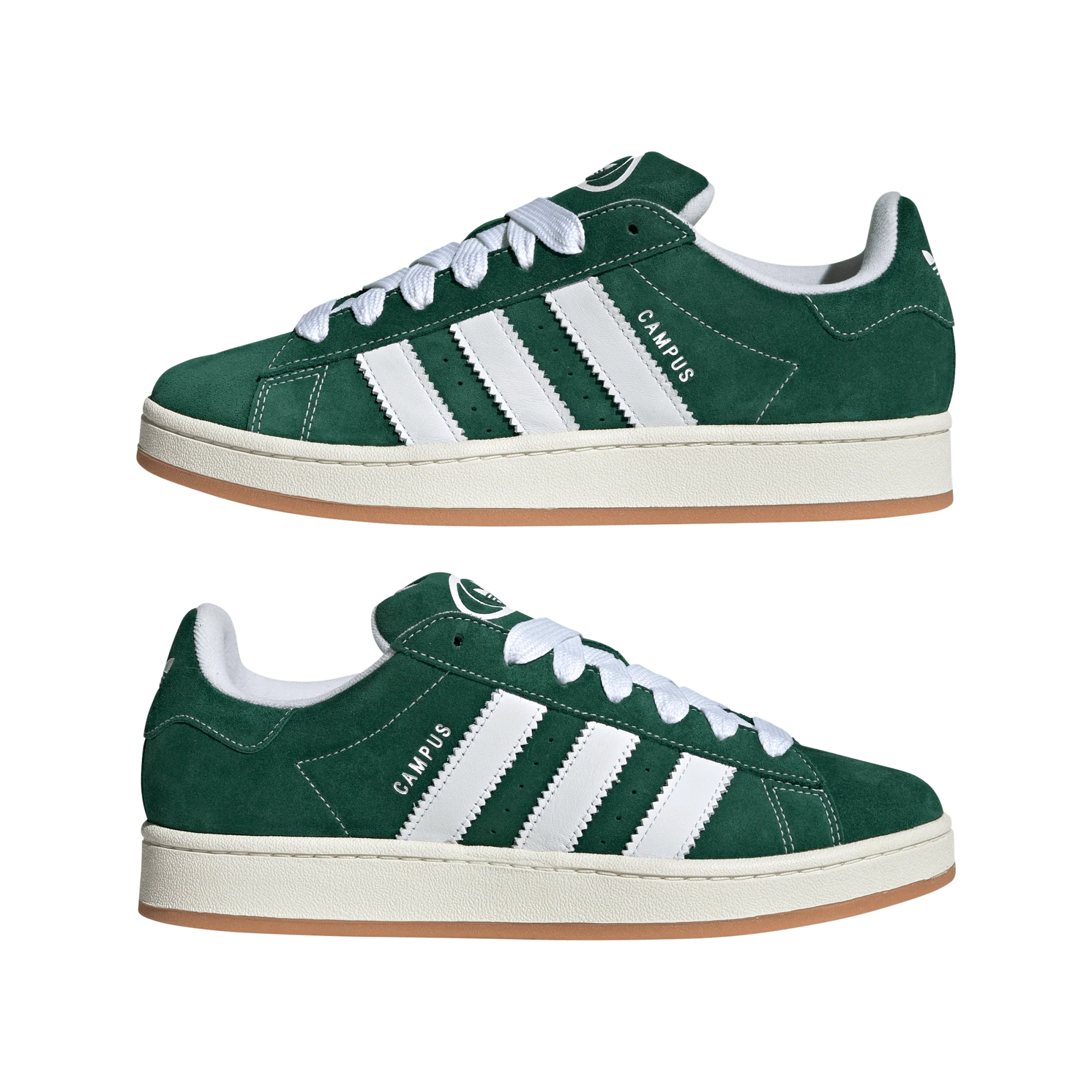 adidas Campus 00s Dark Green Cloud White - Image 2