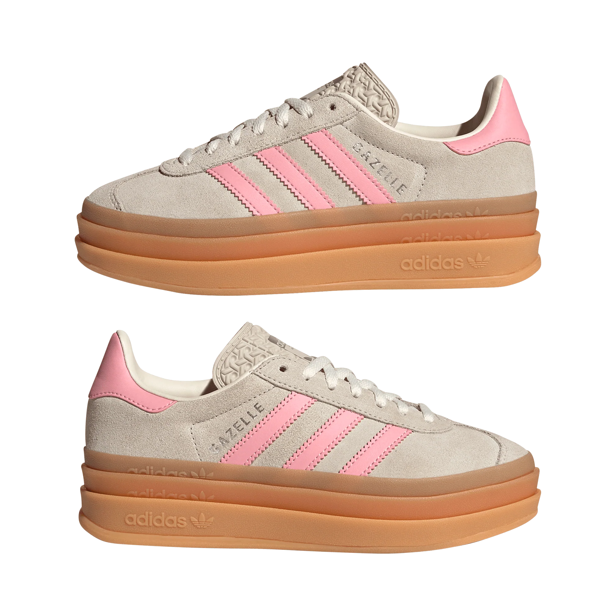 adidas Gazelle Bold Beige Semi Pink Spark (GS) - Image 2