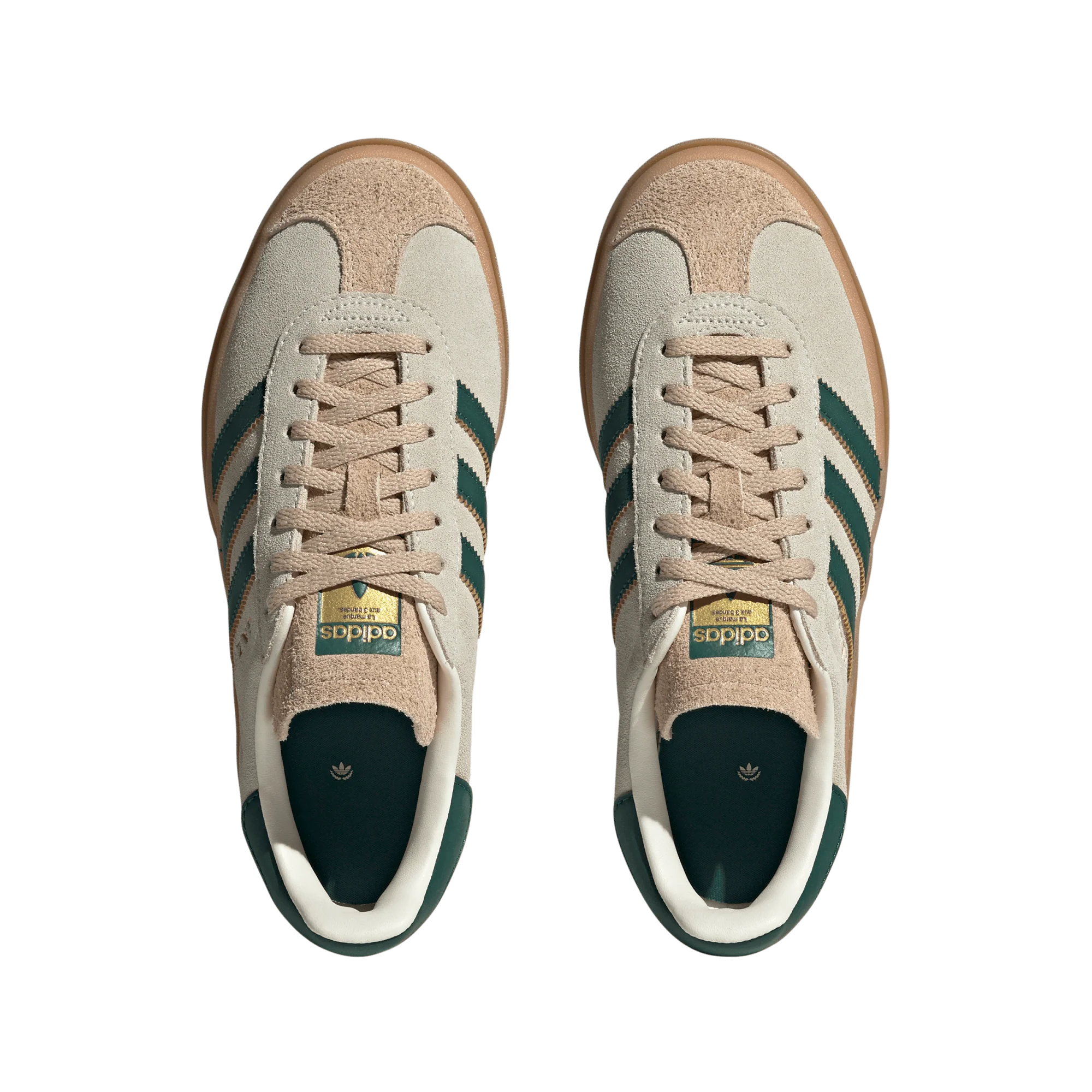 adidas Gazelle Bold Magic Beige Collegiate Green (Women's) - Image 3