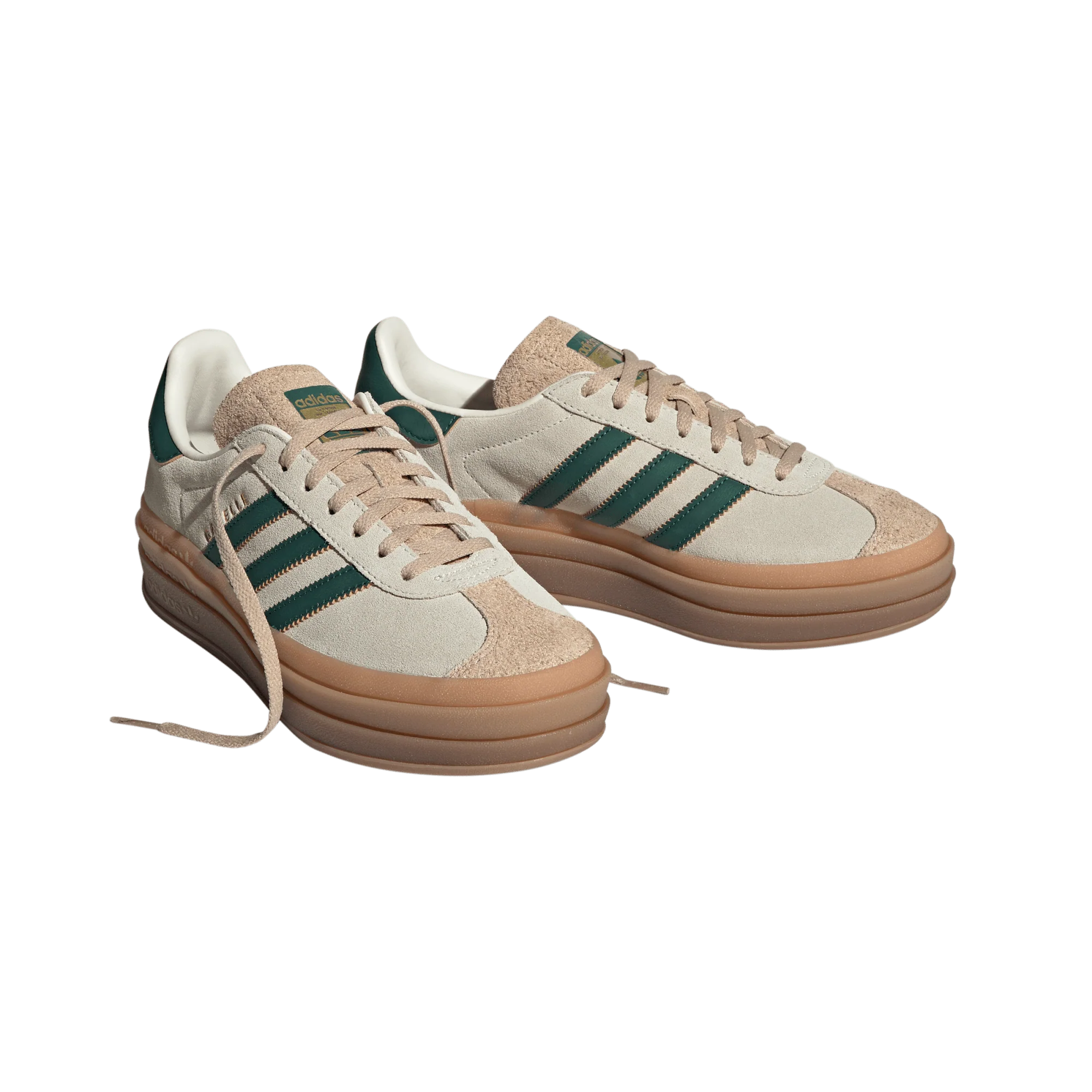 adidas Gazelle Bold Magic Beige Collegiate Green (Women's) - Image 4