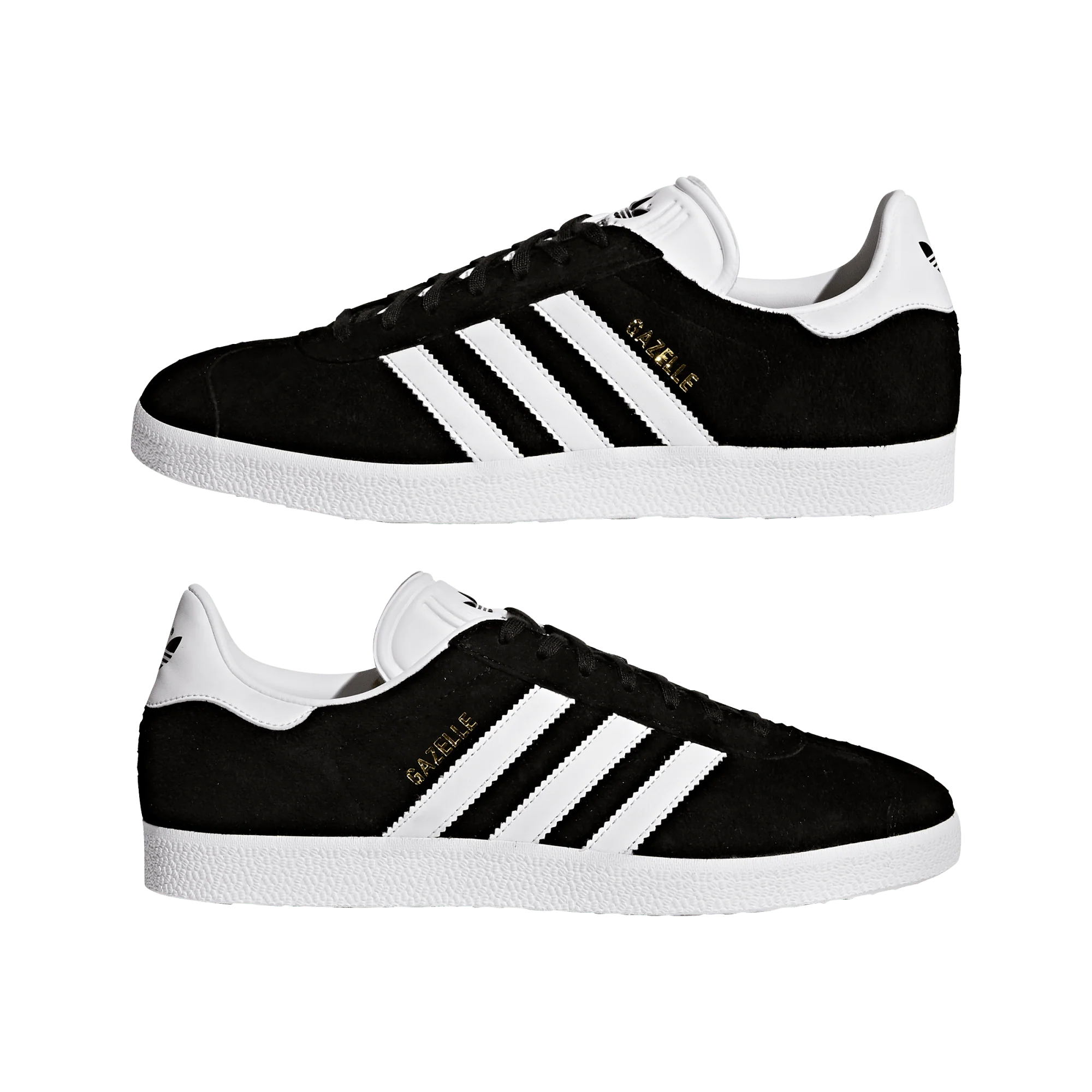 adidas Gazelle Core Black Cloud White Gold - Image 2