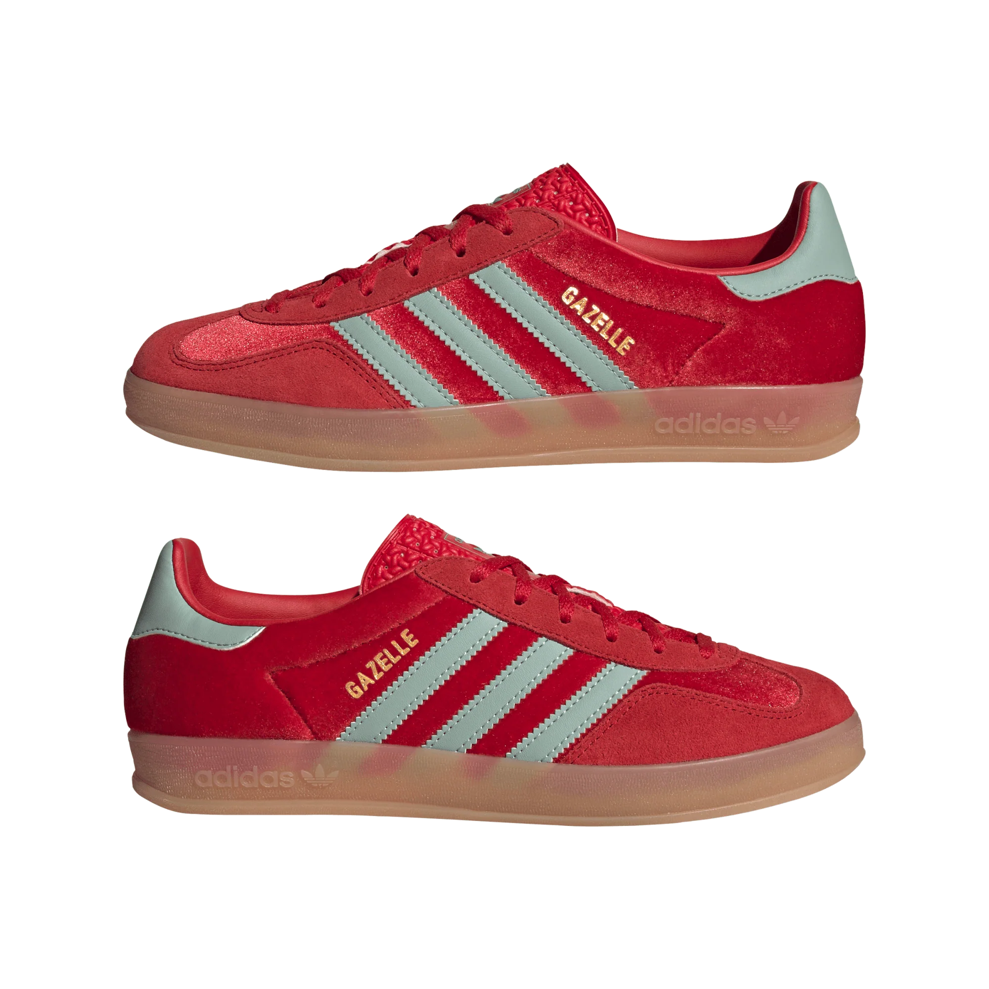 adidas Gazelle Indoor Better Scarlet Hazy Green (Women's) - Image 2
