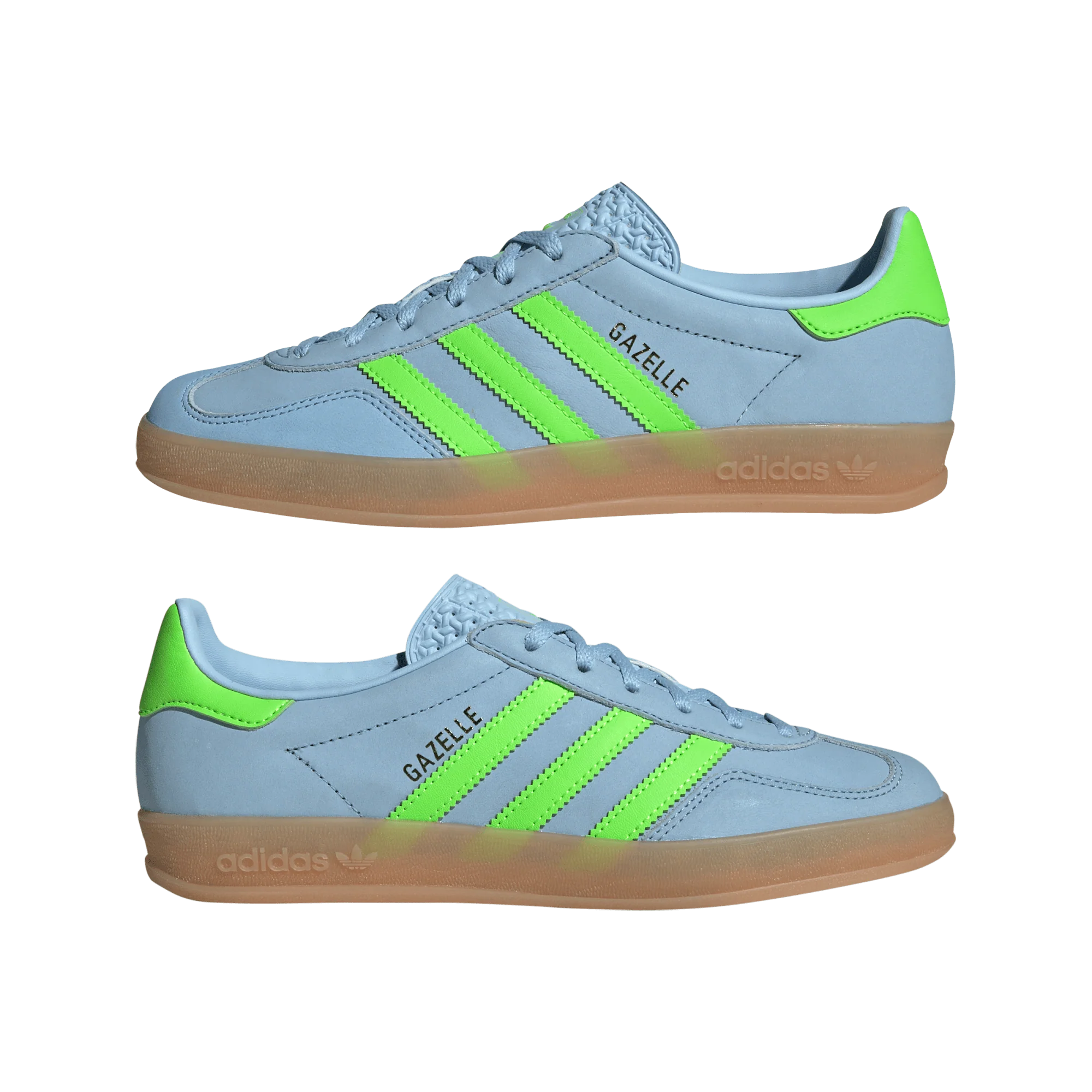 adidas Gazelle Indoor Clear Sky Solar Green (Women's) - Image 2