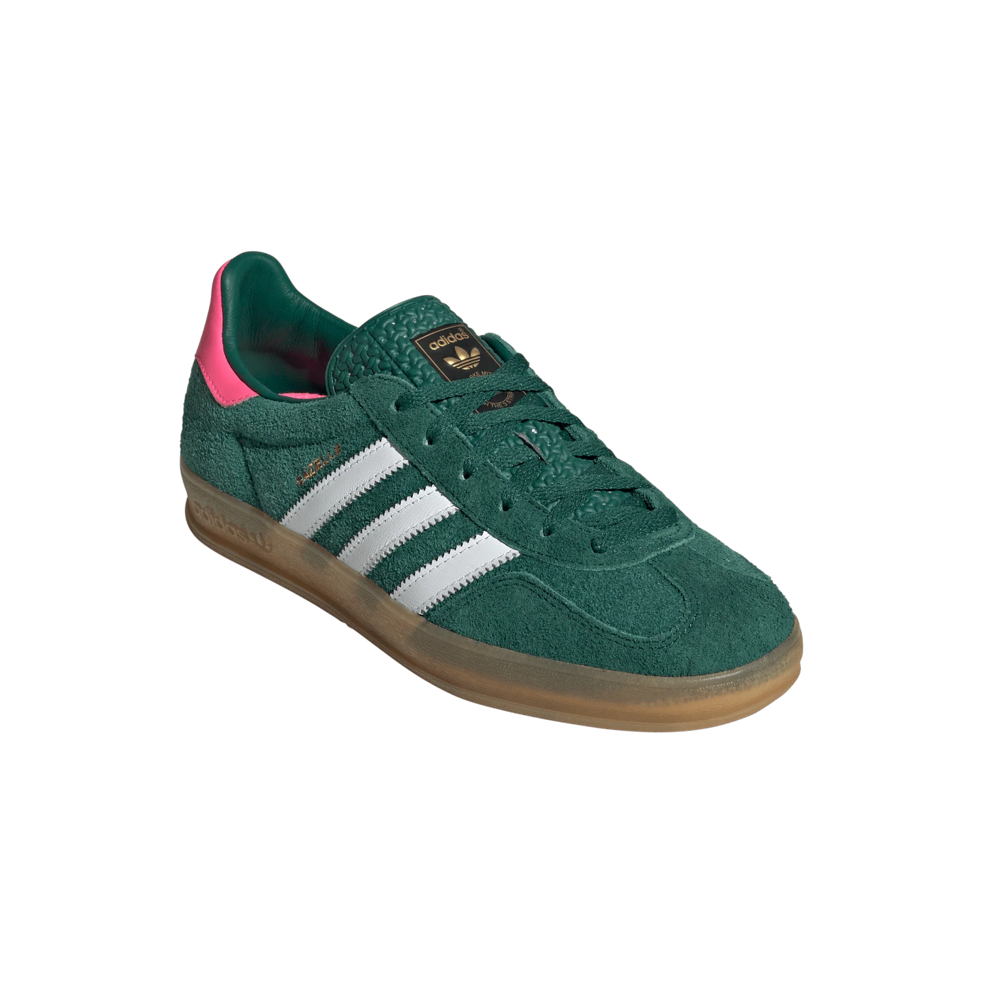 adidas Gazelle Indoor Collegiate Green Lucid Pink (Women's) - Image 4