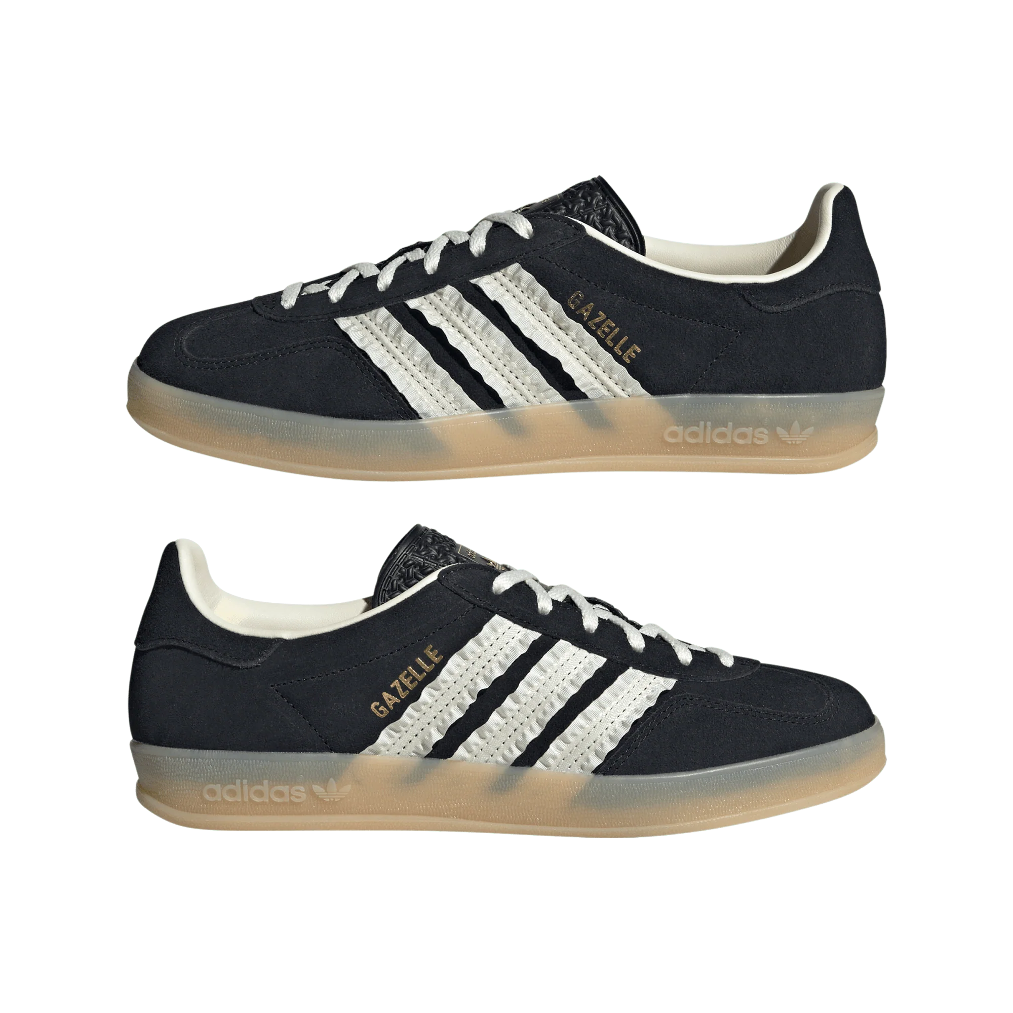 adidas Gazelle Indoor Core Black Cream White Gum (Women's) - Image 2
