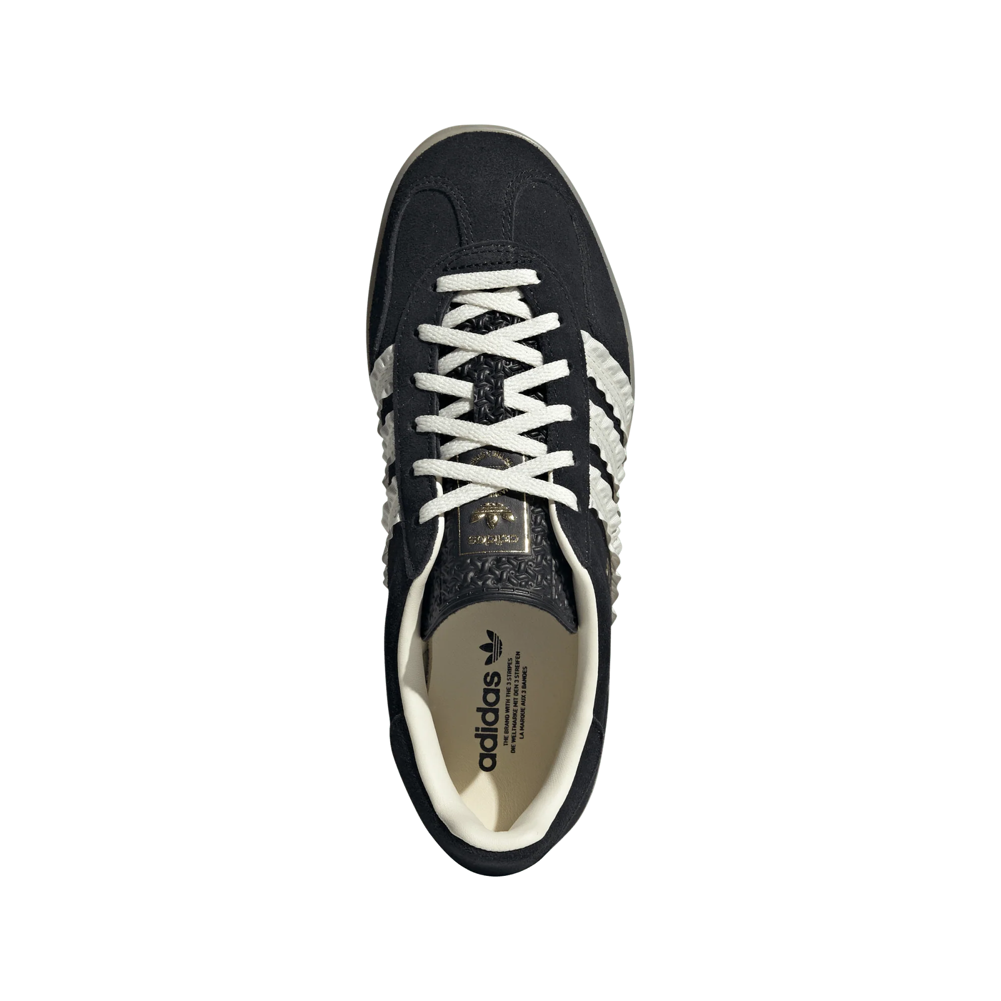 adidas Gazelle Indoor Core Black Cream White Gum (Women's) - Image 3