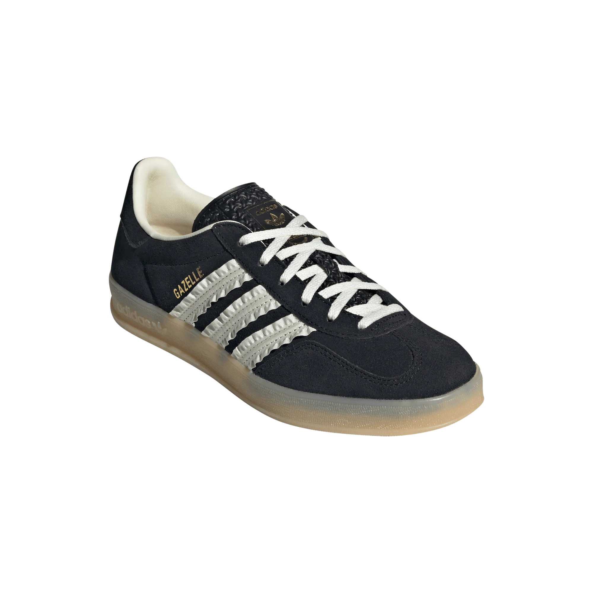 adidas Gazelle Indoor Core Black Cream White Gum (Women's) - Image 4
