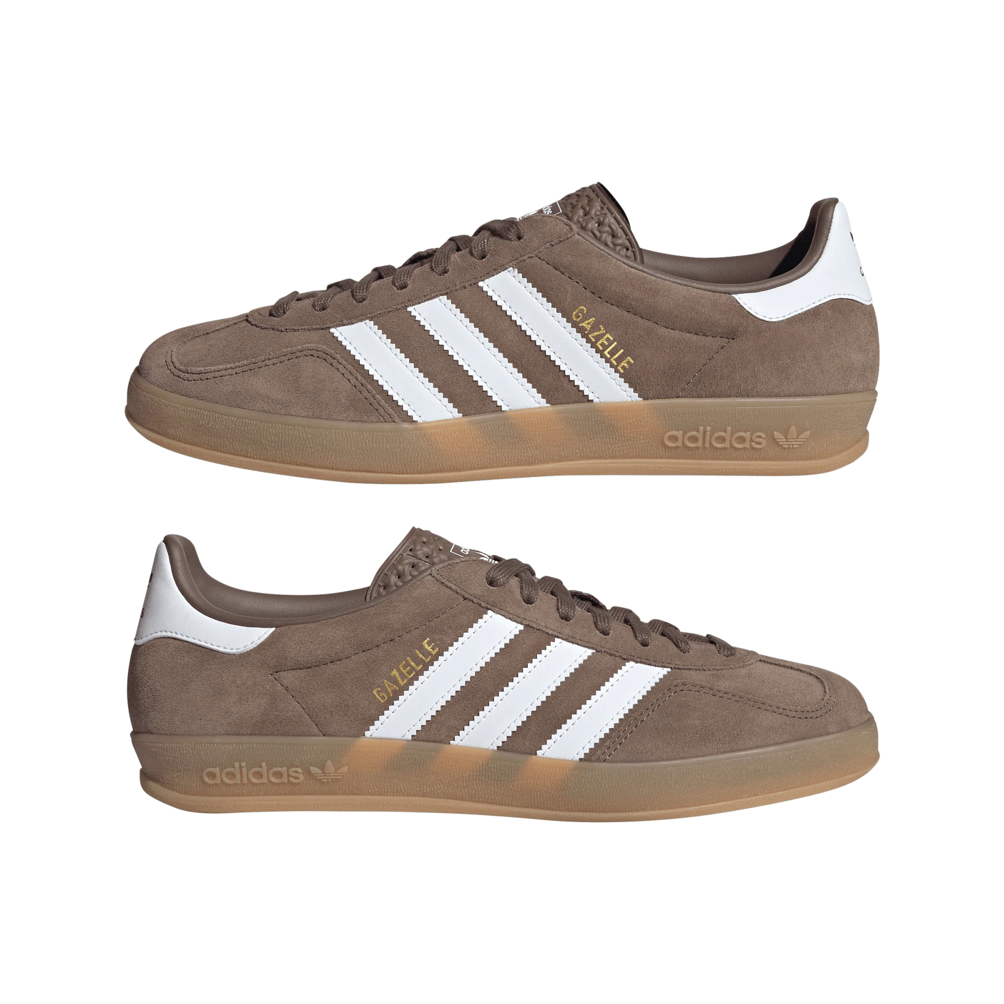 adidas Gazelle Indoor Earth Strata White Gold Metallic - Image 2