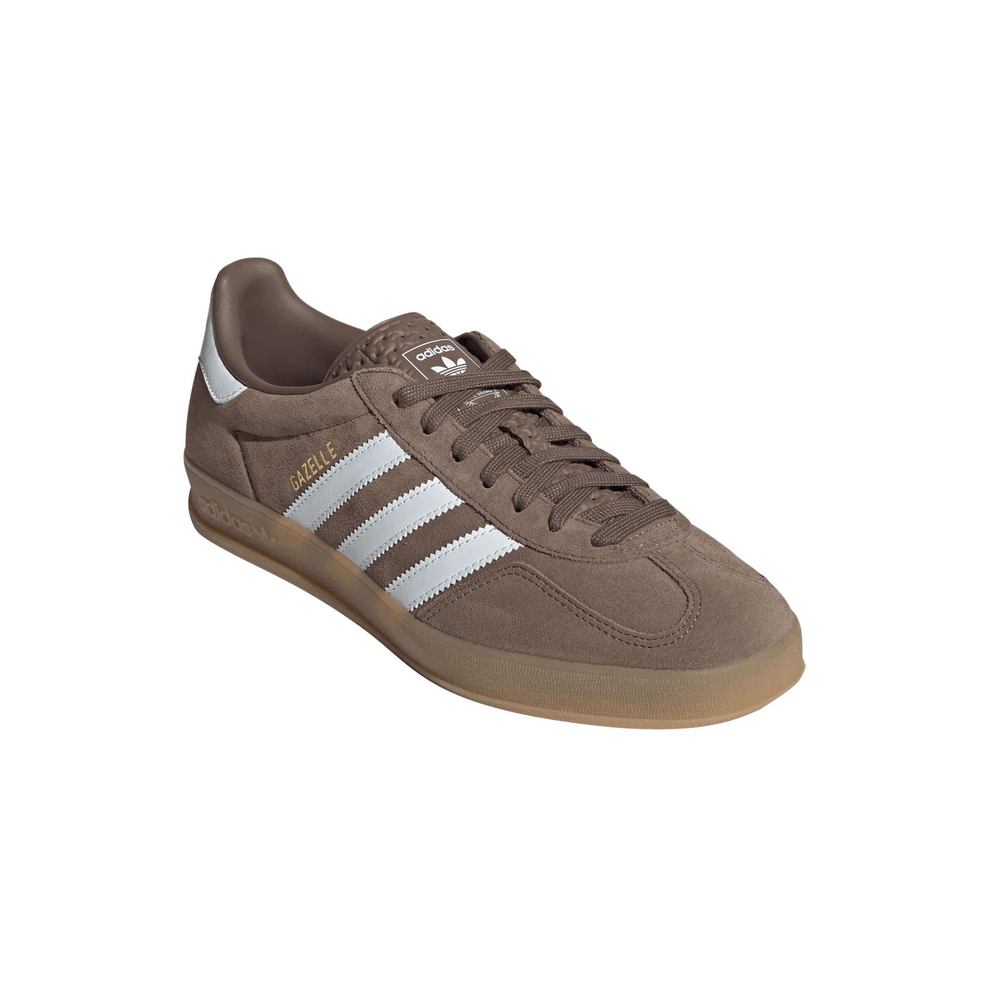 adidas Gazelle Indoor Earth Strata White Gold Metallic - Image 4