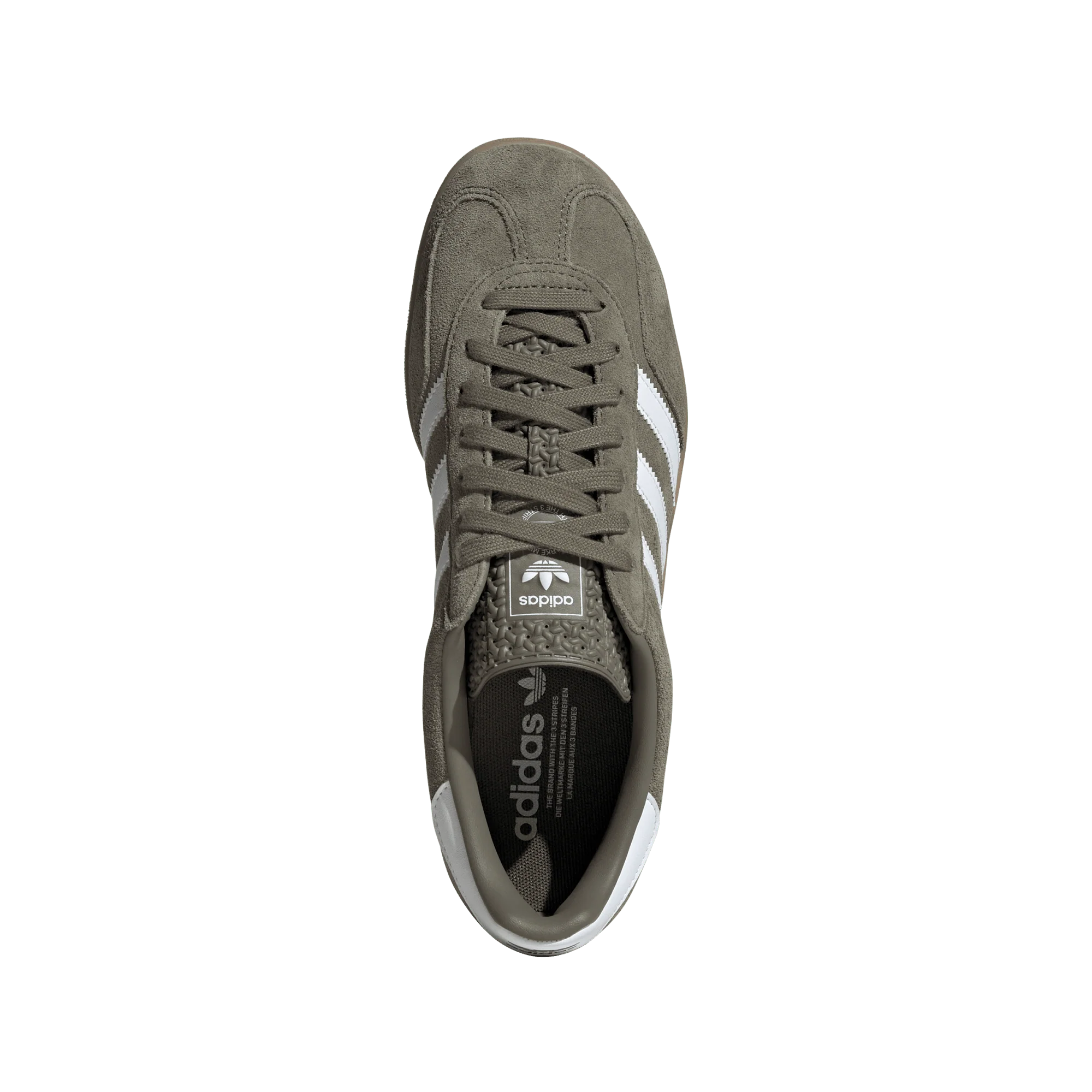 adidas Gazelle Indoor Olive Strata Cloud White Gum - Image 3