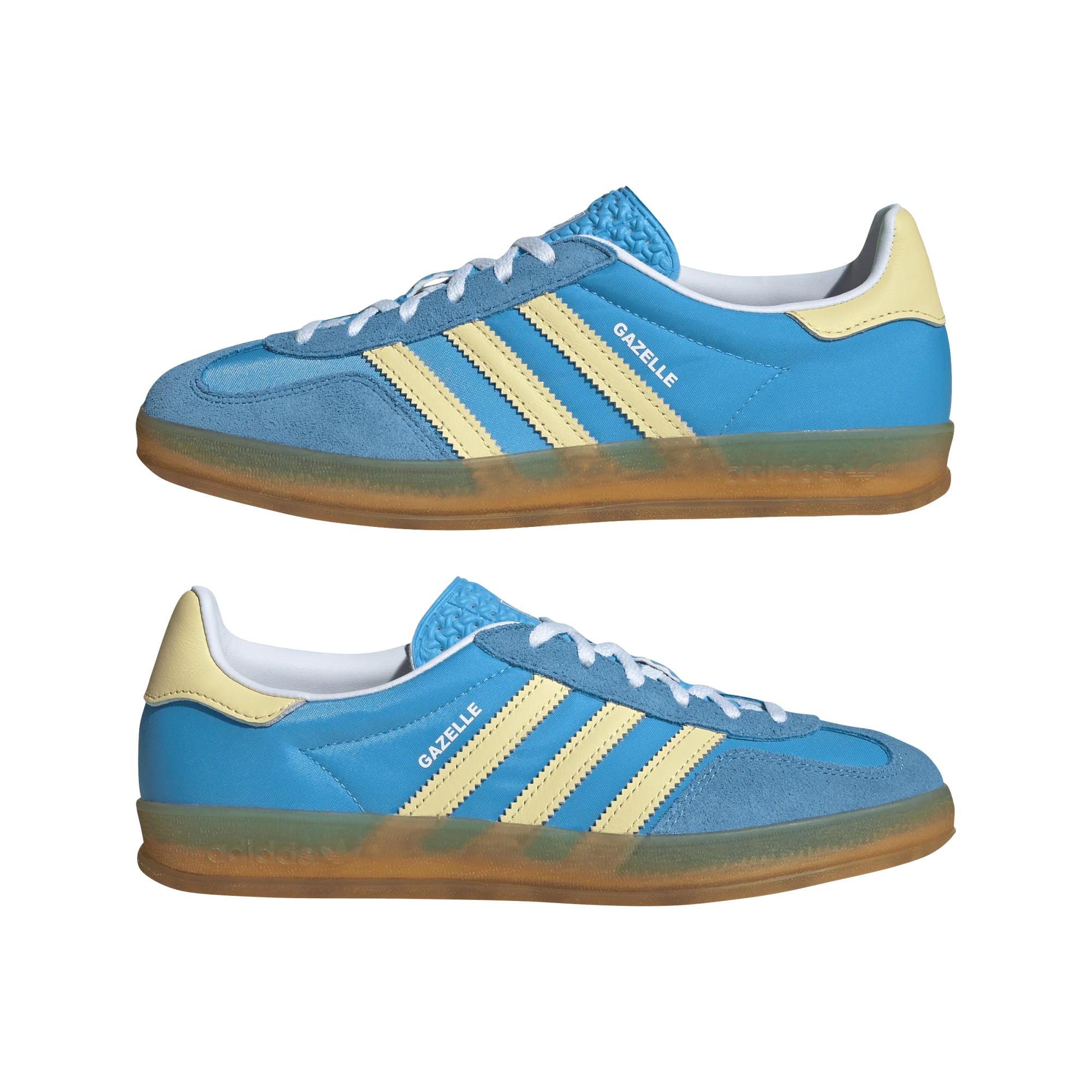 adidas Gazelle Indoor Semi Blue Burst Almost Yellow (Women's) - Image 2