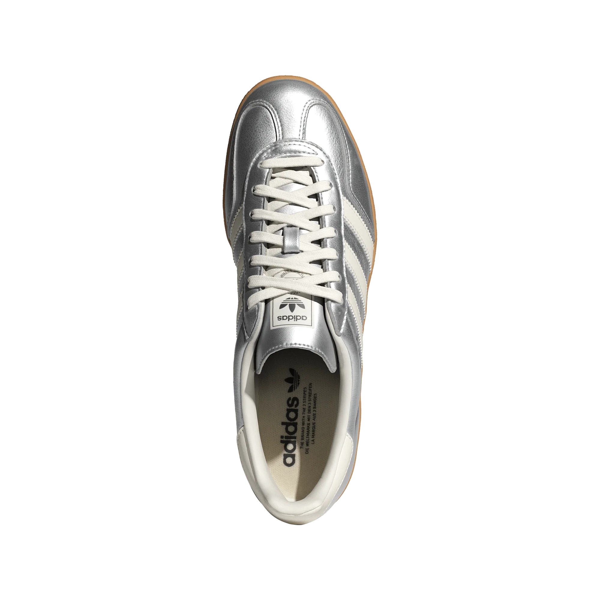 adidas Gazelle Indoor Silver Metallic Core White - Image 3