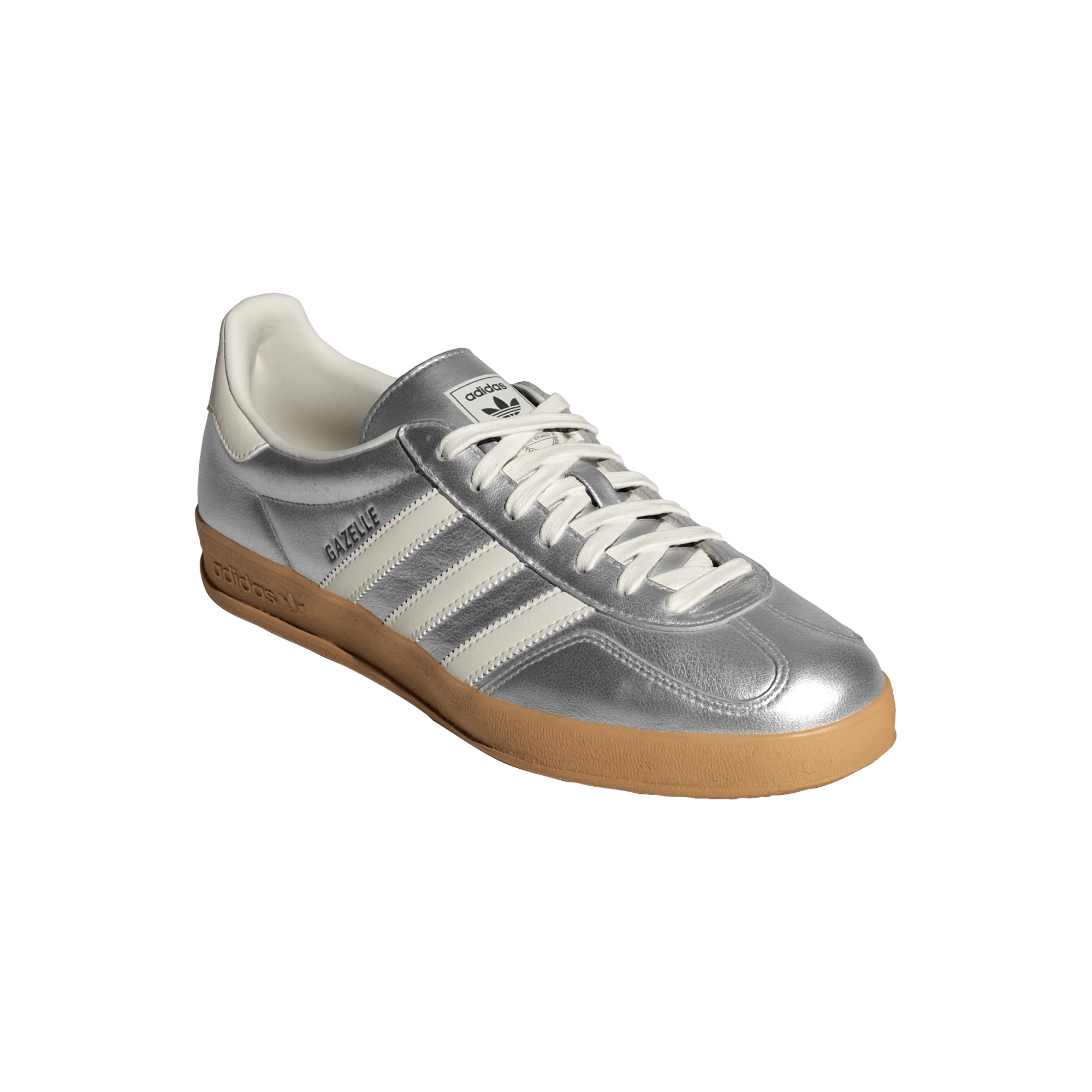 adidas Gazelle Indoor Silver Metallic Core White - Image 4
