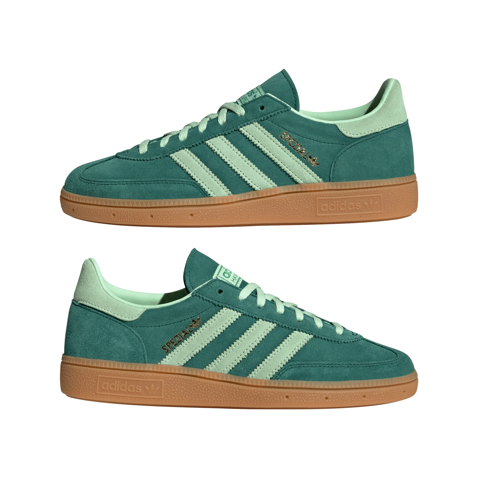 adidas Handball Spezial Collegiate Green Semi Green Spark (Women's) - Image 2