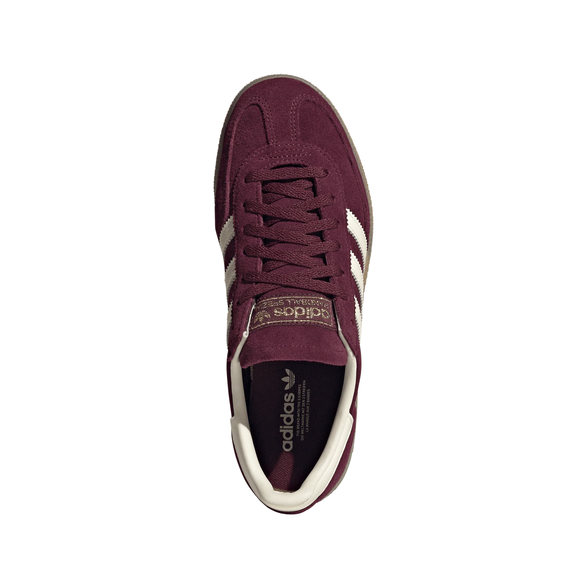 adidas Handball Spezial Maroon Cream White (Women's) - Image 3