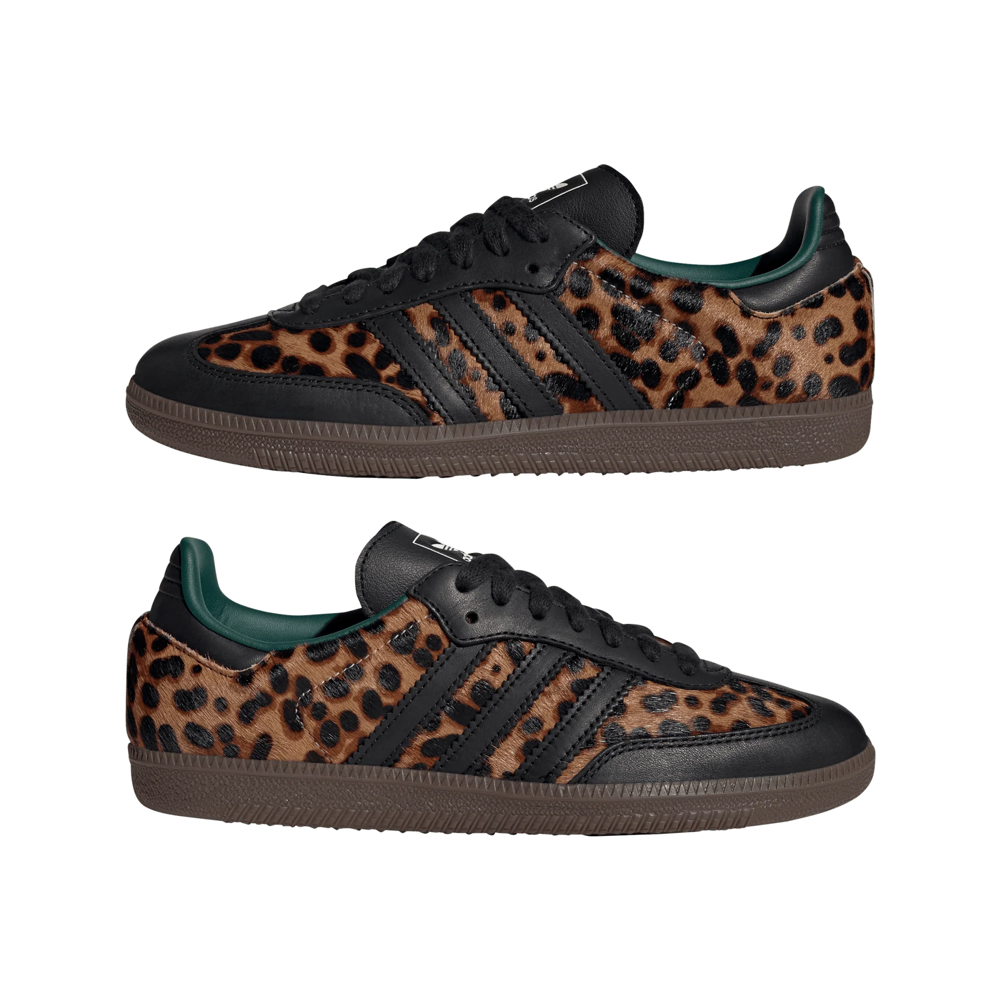 adidas Samba OG Black Green Leopard (Women's) - Image 2