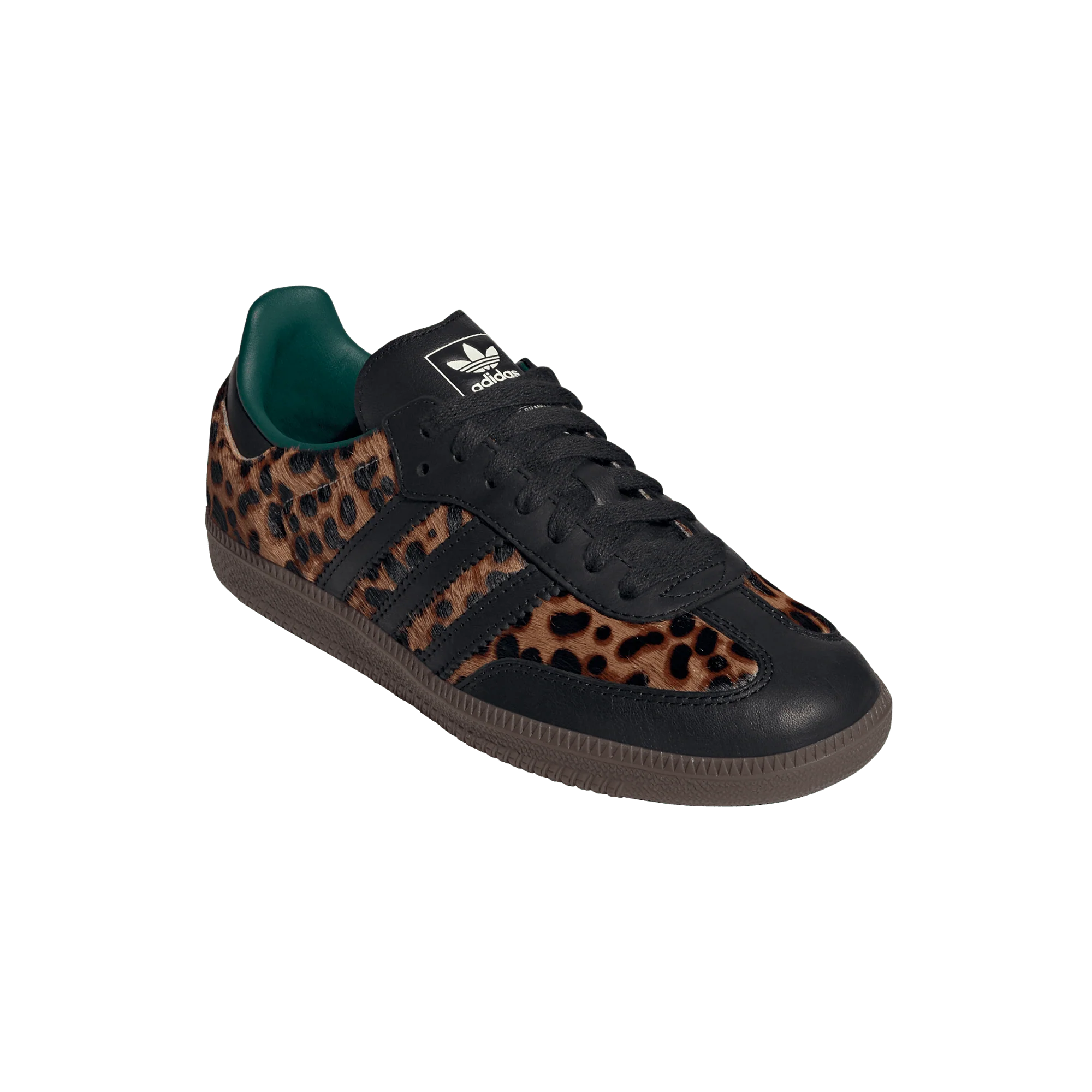 adidas Samba OG Black Green Leopard (Women's) - Image 4