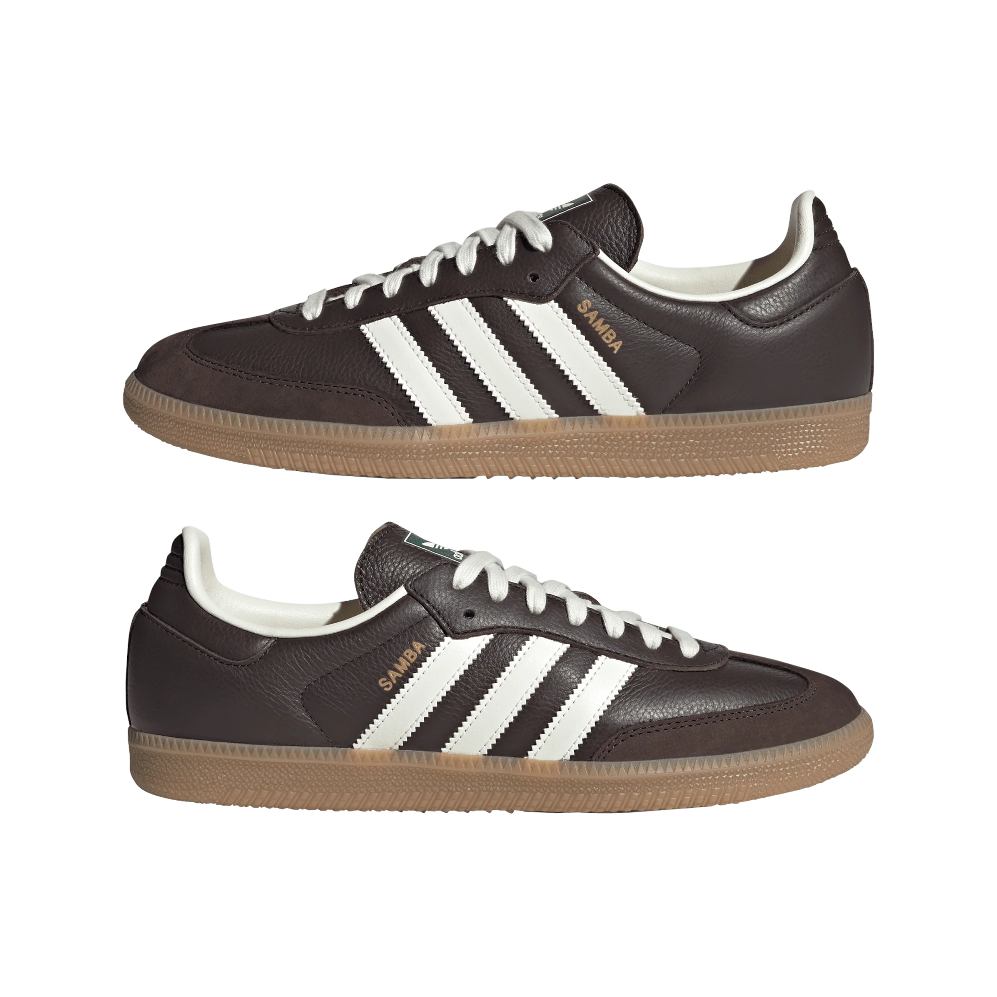 adidas Samba OG Dark Brown Off White Gum - Image 2