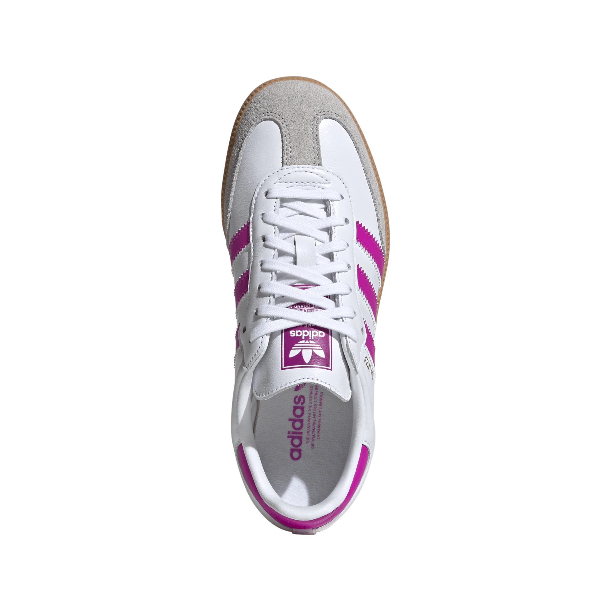 adidas Samba OG Footwear White Purple (Kids) - Image 3