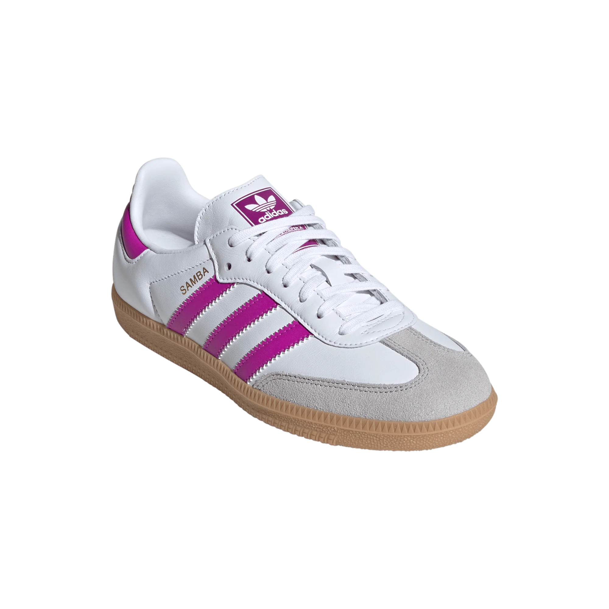 adidas Samba OG Footwear White Purple (Kids) - Image 4