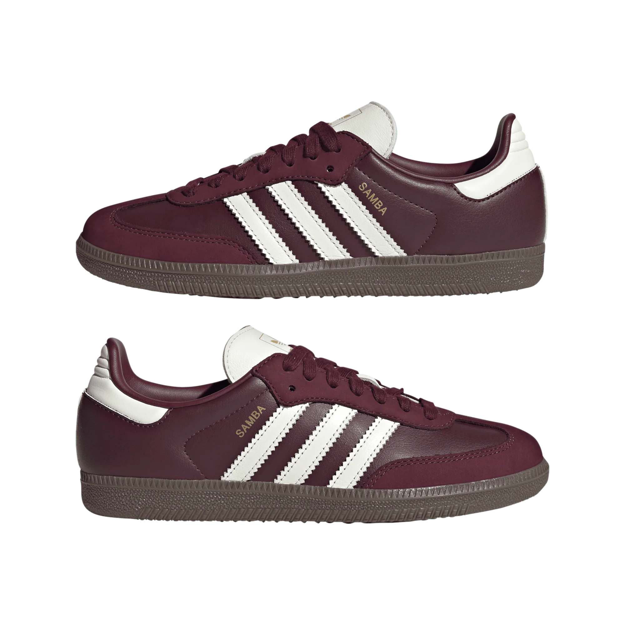 adidas Samba OG Maroon Off White Gum (Women's) - Image 2