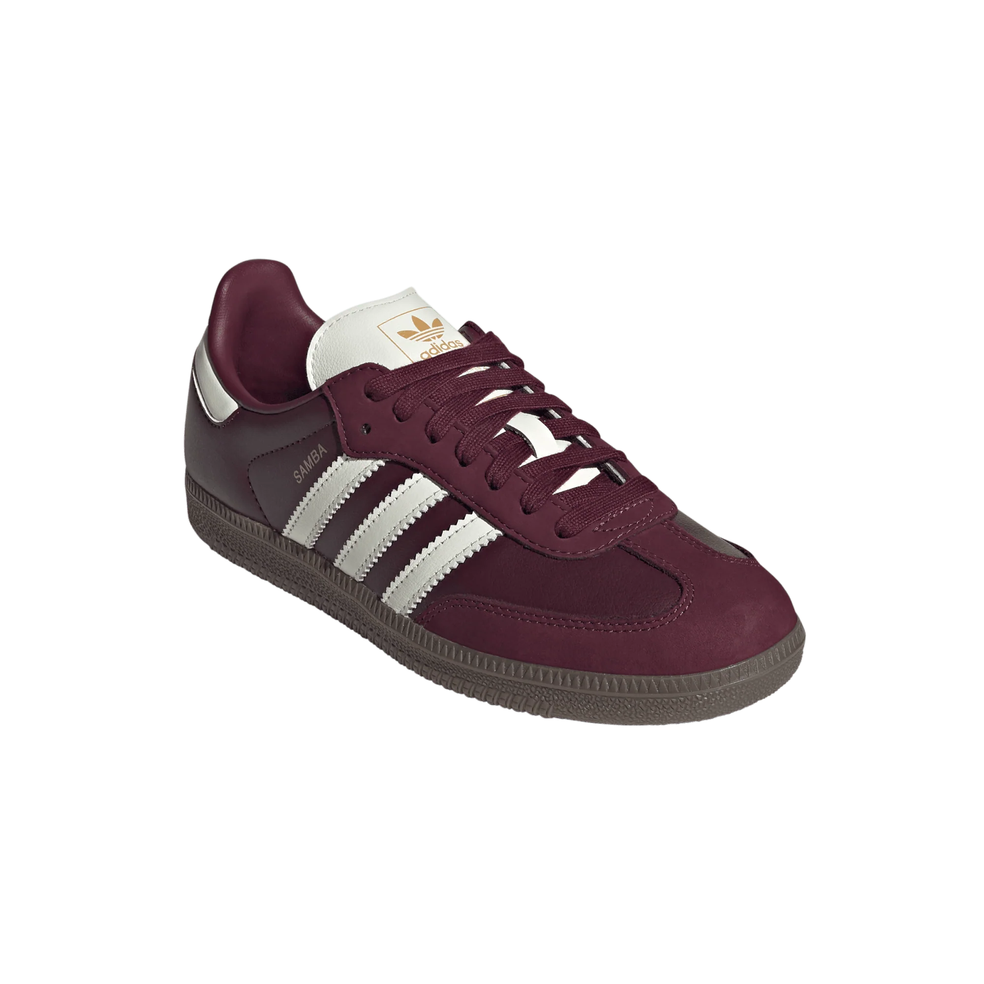 adidas Samba OG Maroon Off White Gum (Women's) - Image 4