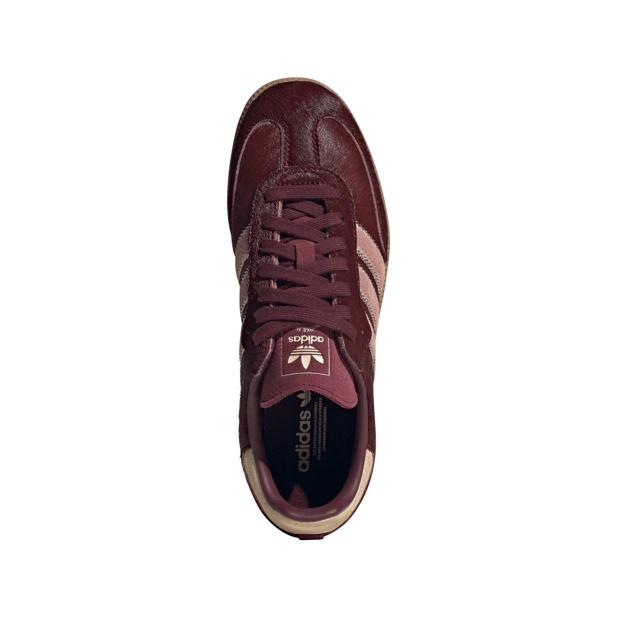 adidas Samba OG Maroon Sand Strata Pony (Women's) - Image 3