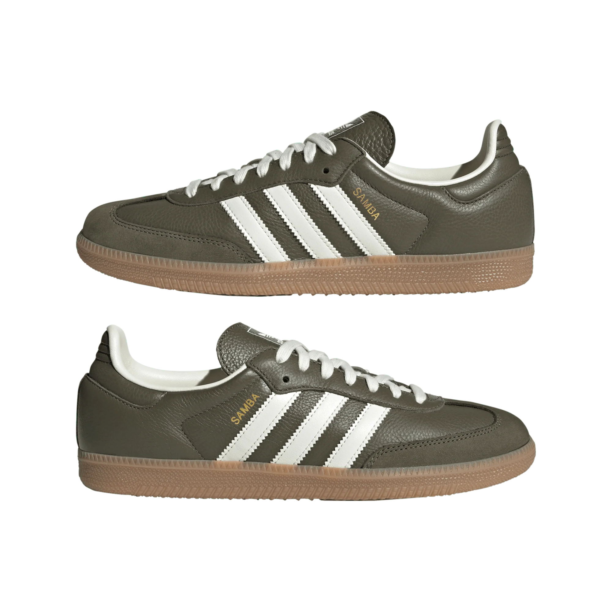 adidas Samba OG Medium Raw Khaki Gum - Image 2