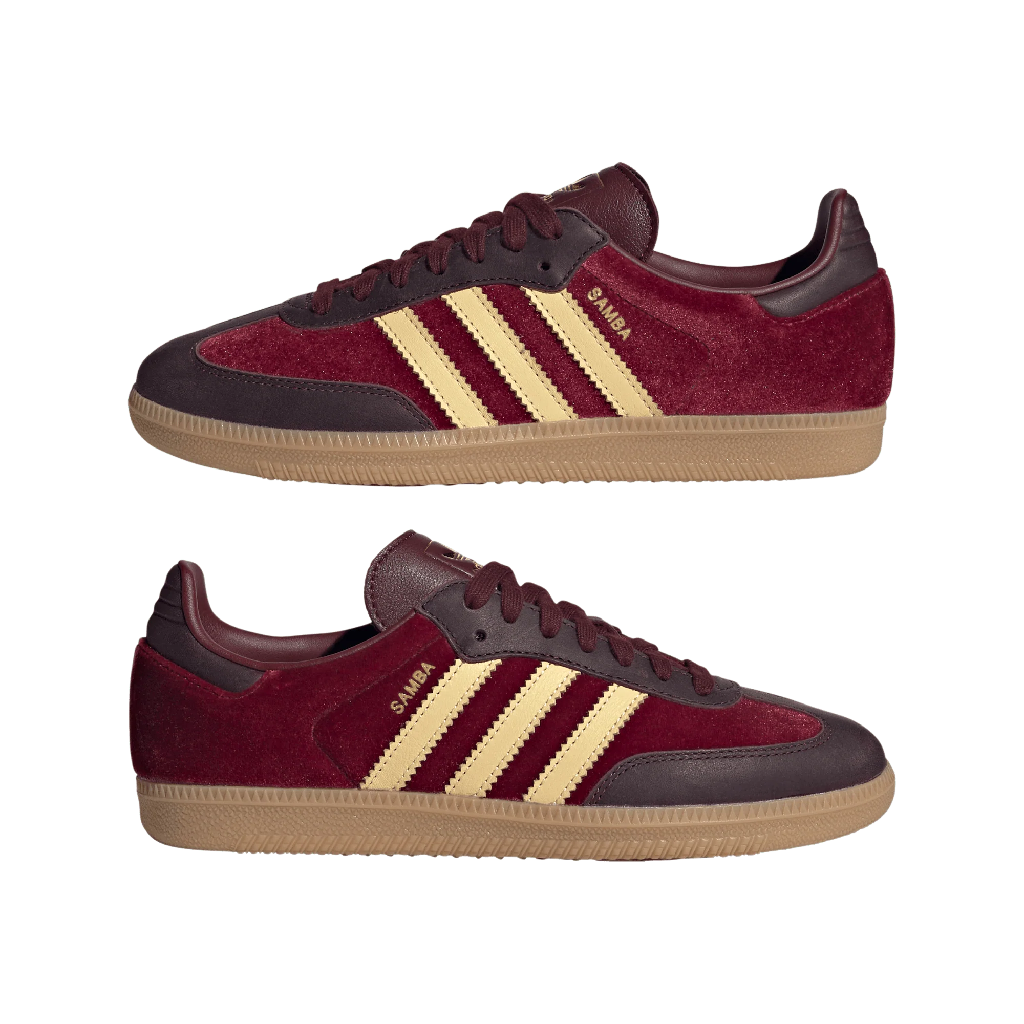 adidas Samba OG Shadow Red Velvet (Women's) - Image 2