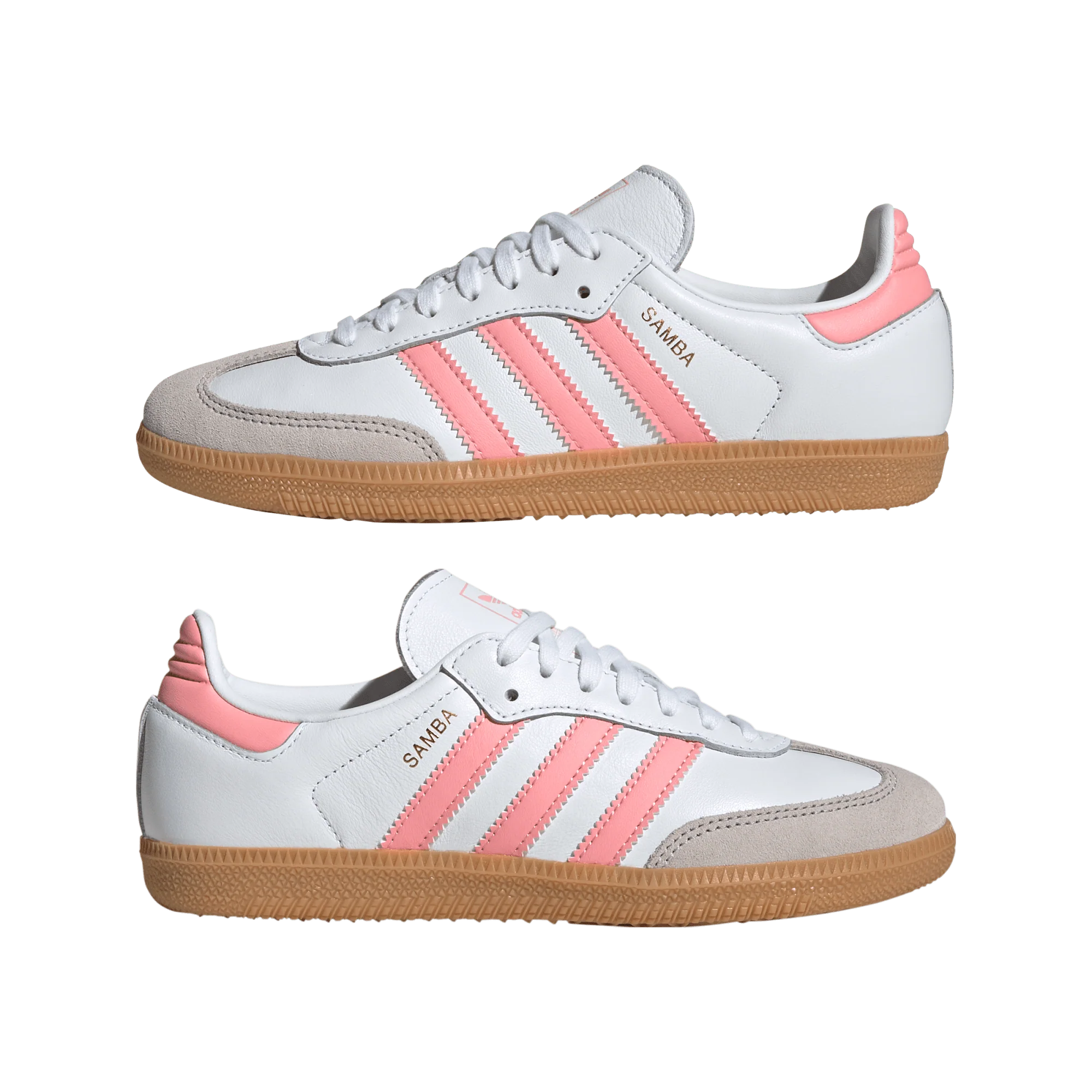adidas Samba OG White Coral Pink (GS) - Image 2