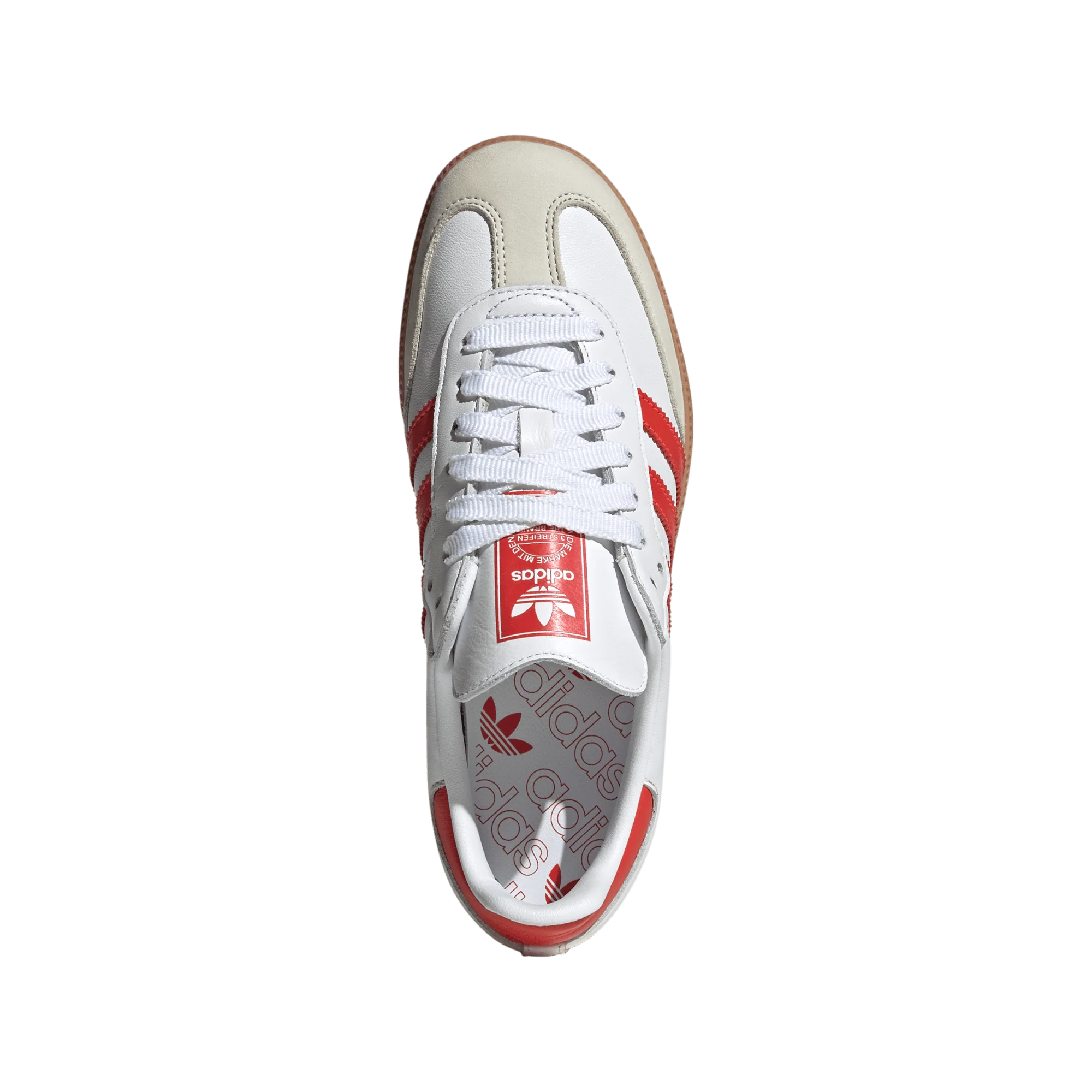 adidas Samba OG White Solar Red Gum (Women's) - Image 3