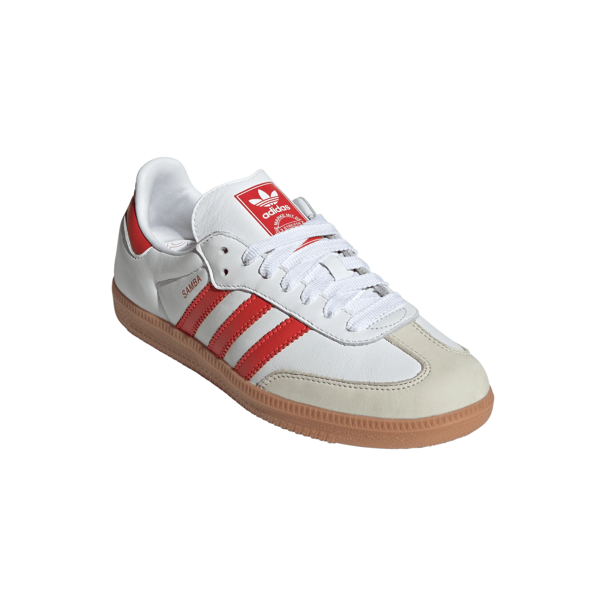 adidas Samba OG White Solar Red Gum (Women's) - Image 4