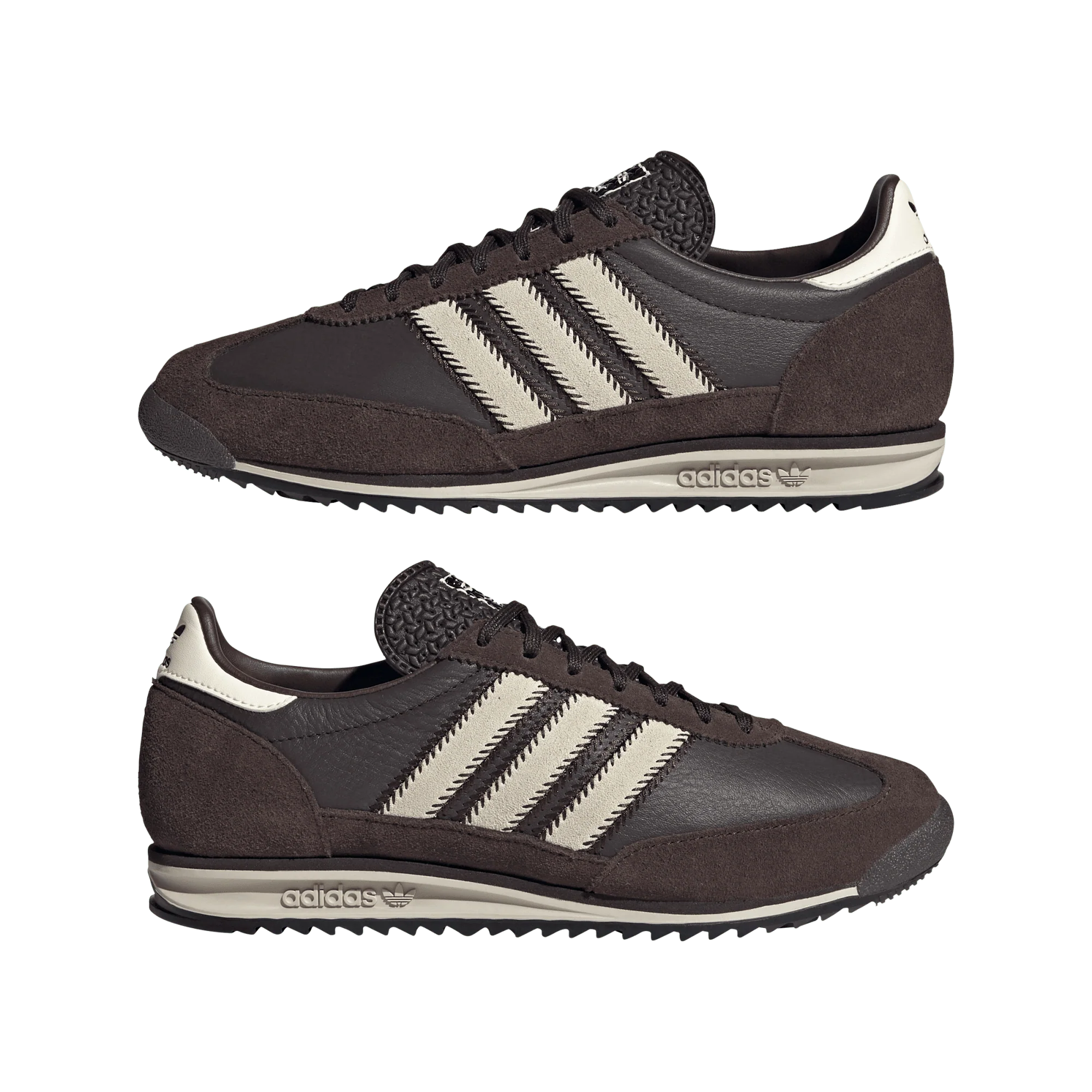 adidas SL 72 OG Dark Brown Cream White (Women's) - Image 2