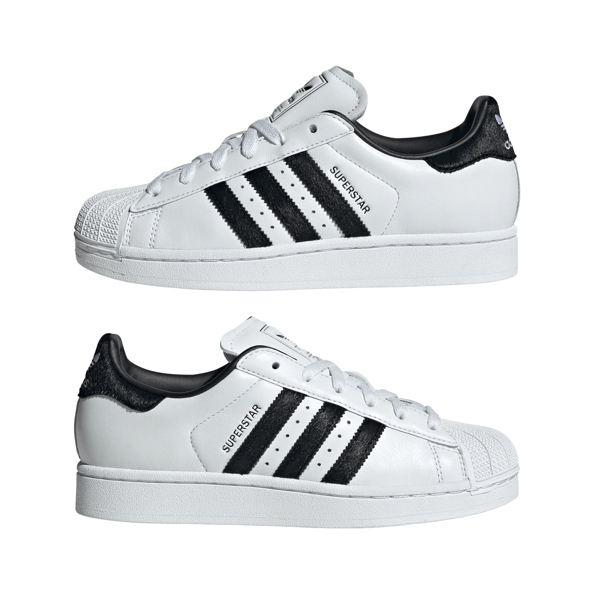 adidas Superstar II White Black Pony Hair (Women's) - Image 2