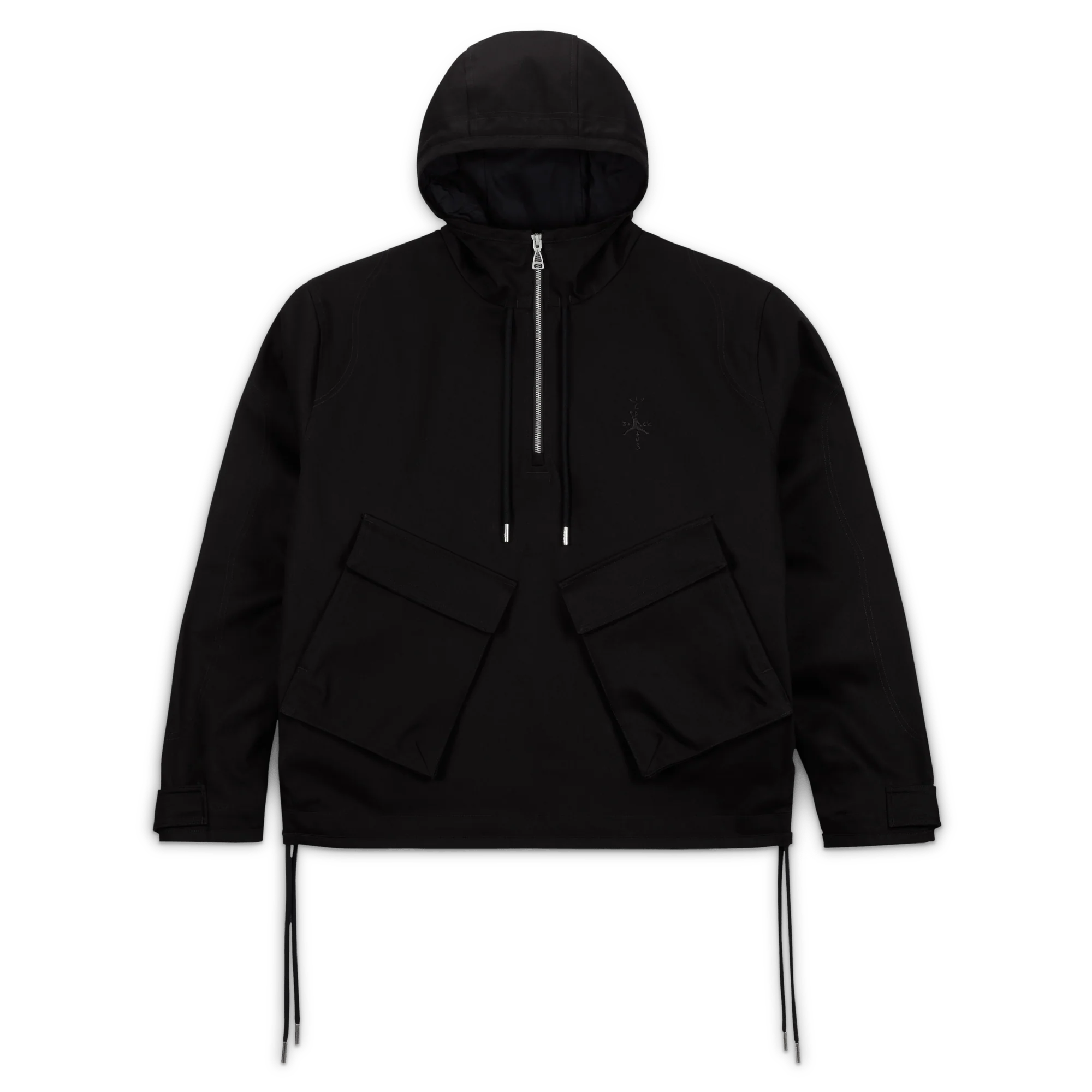 Air Jordan x Travis Scott 1/2-Zip Jacket 'Black' - Image 2