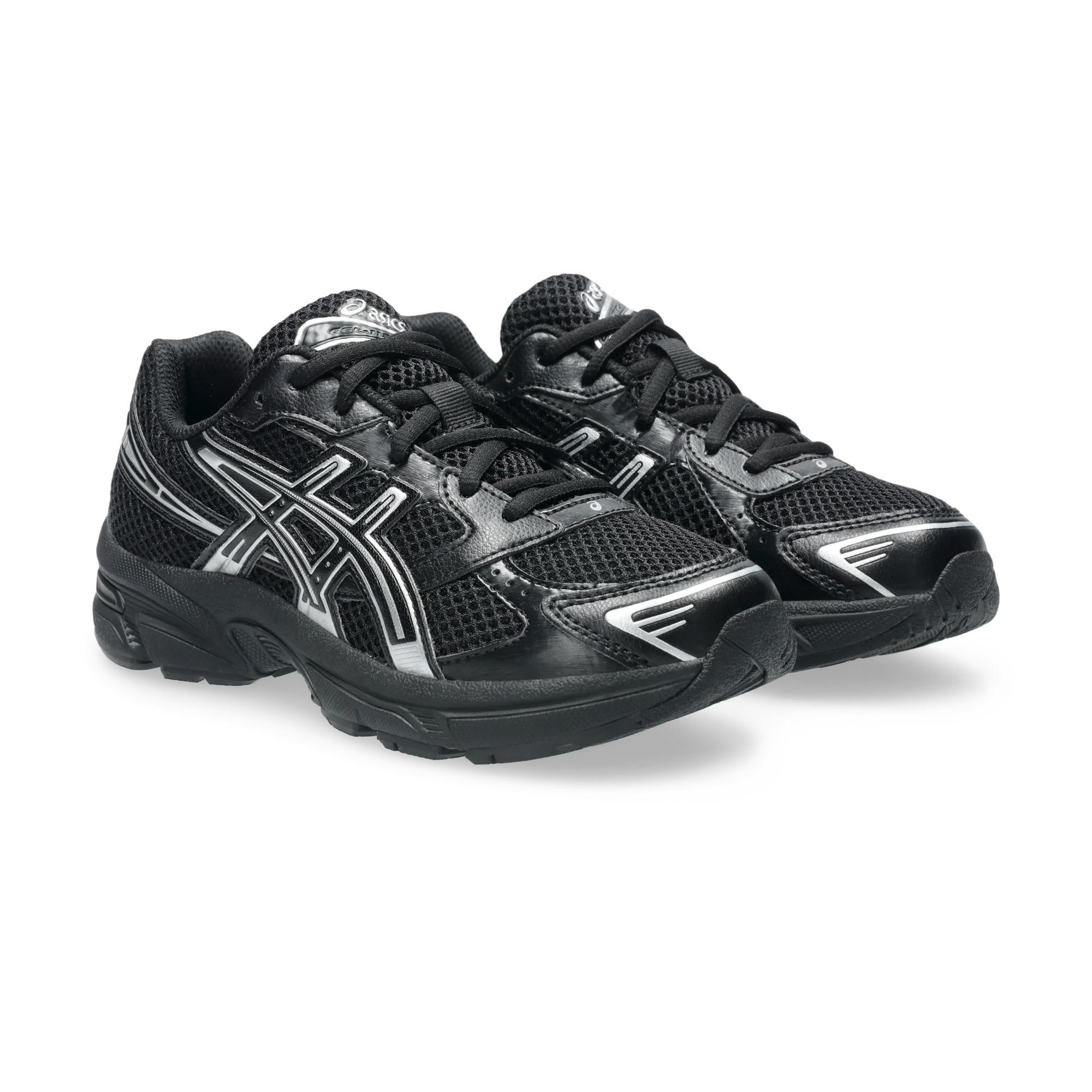 ASICS Gel-1130 Black Pure Silver (GS) - Image 2