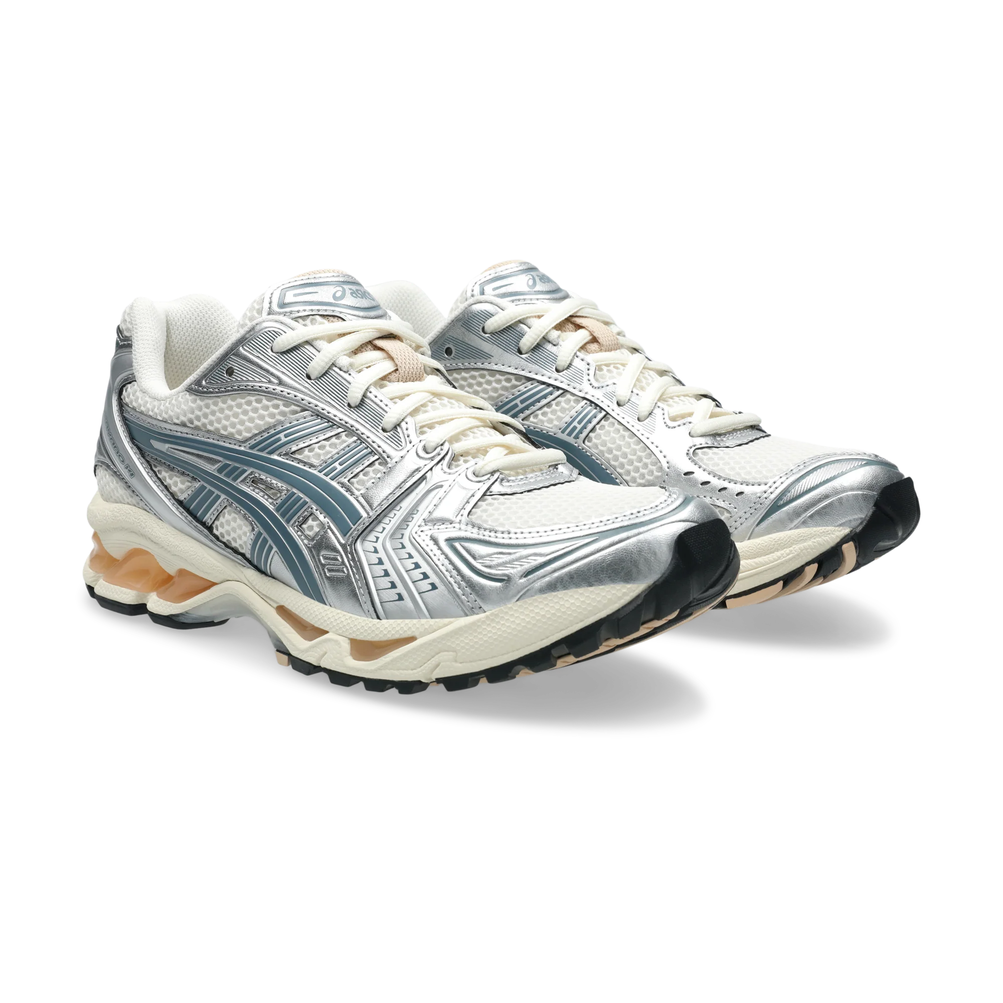 ASICS Gel-Kayano 14 Birch Pure Silver Teal Gold - Image 2