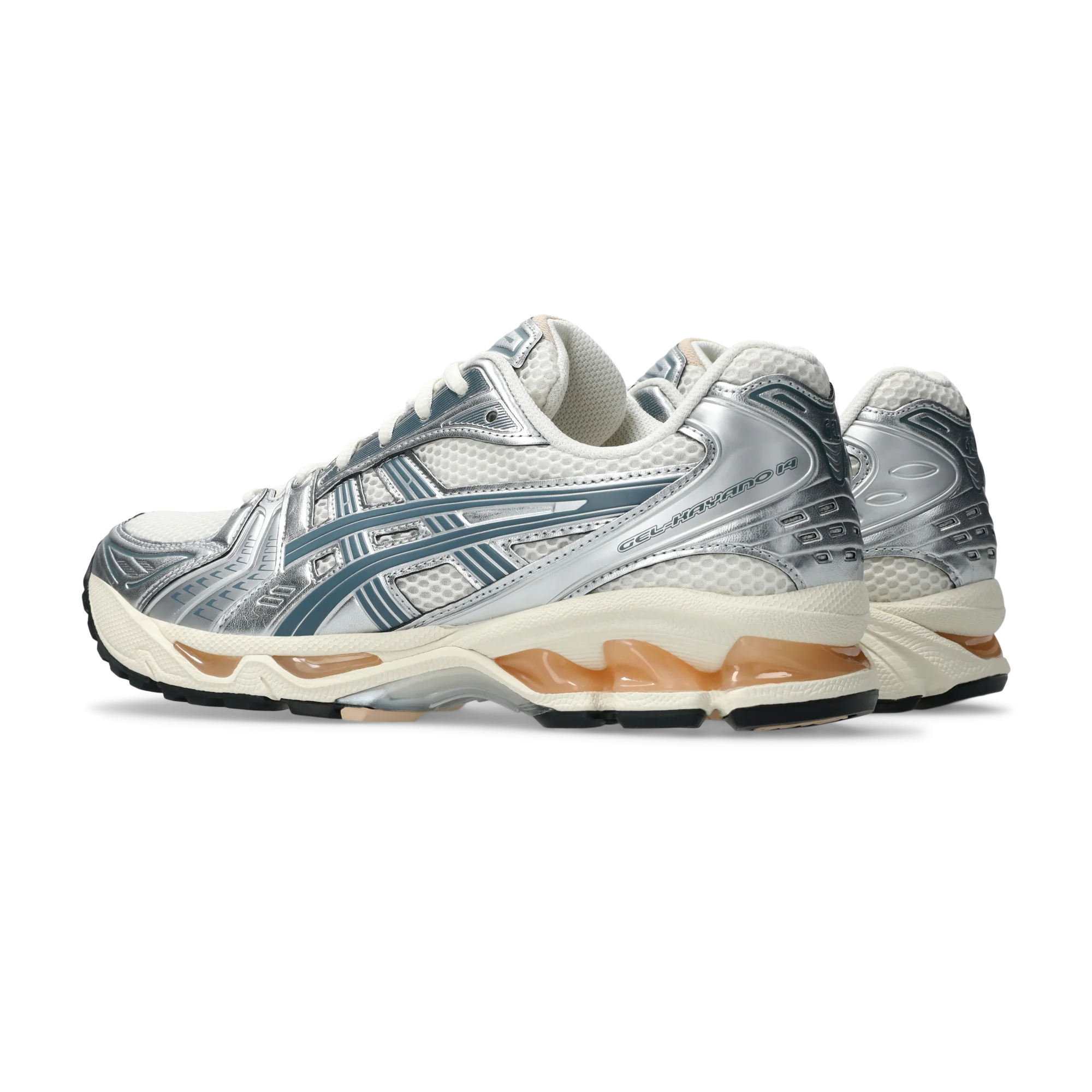 ASICS Gel-Kayano 14 Birch Pure Silver Teal Gold - Image 4