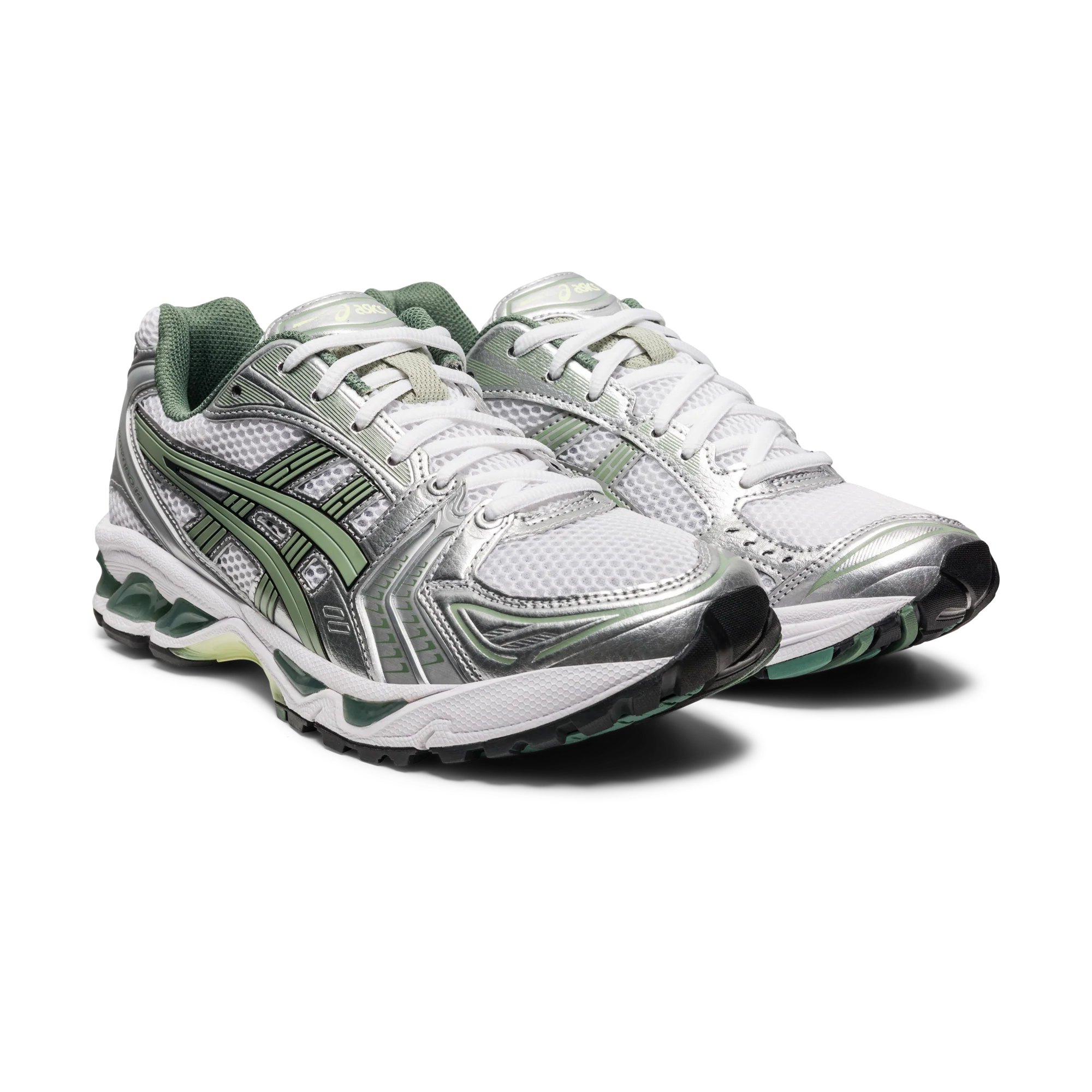 ASICS Gel-Kayano 14 White Pure Silver Slate Grey Sage - Image 2