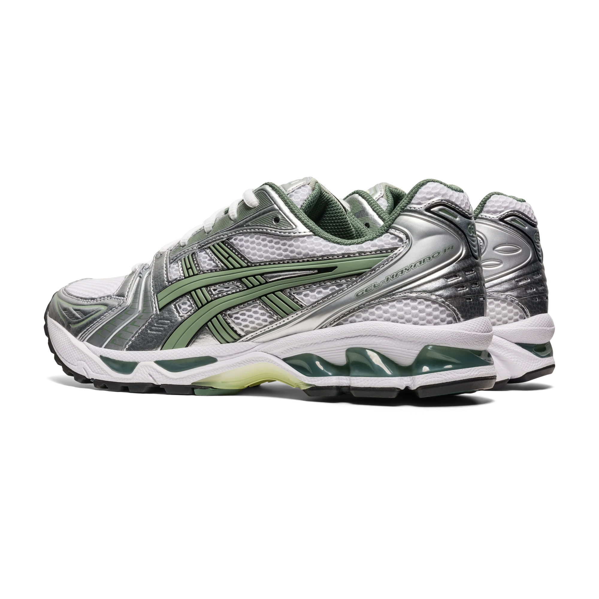 ASICS Gel-Kayano 14 White Pure Silver Slate Grey Sage - Image 4