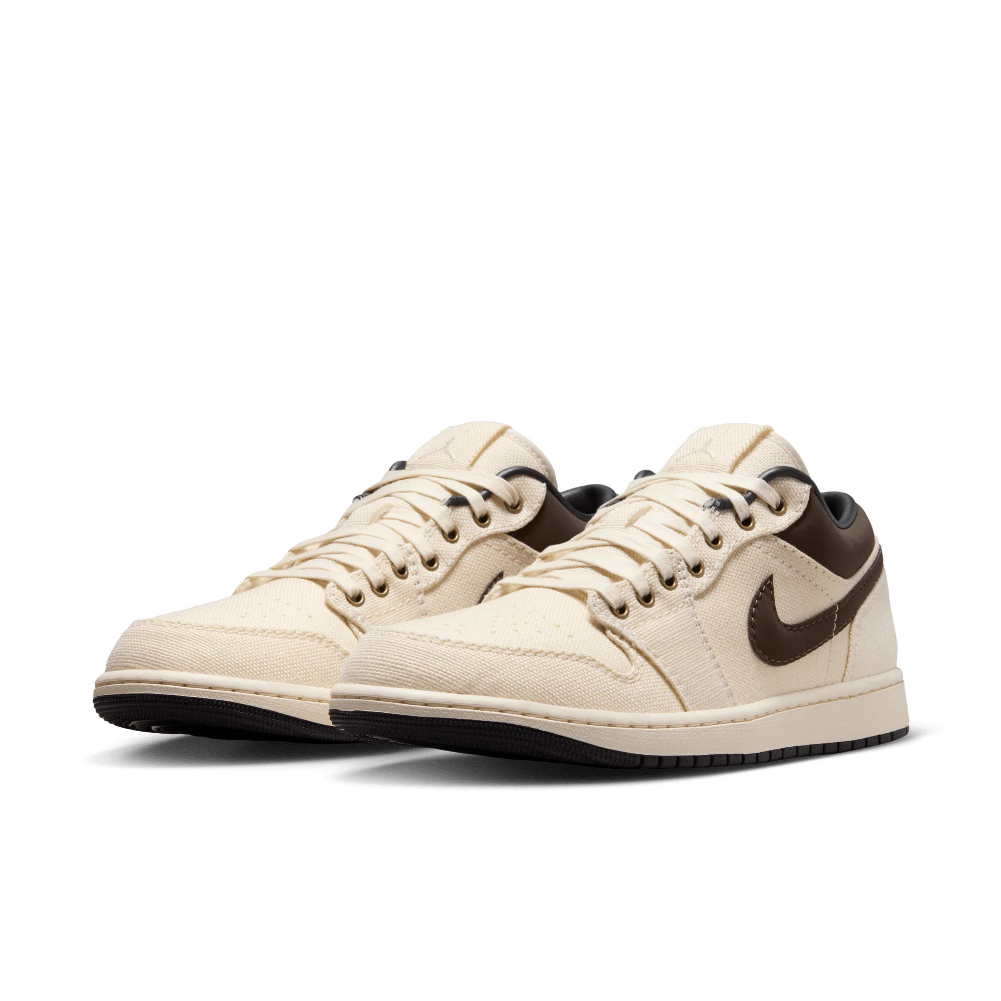Jordan 1 Low Premium Pale Ivory Off Noir Baroque Brown - Image 2