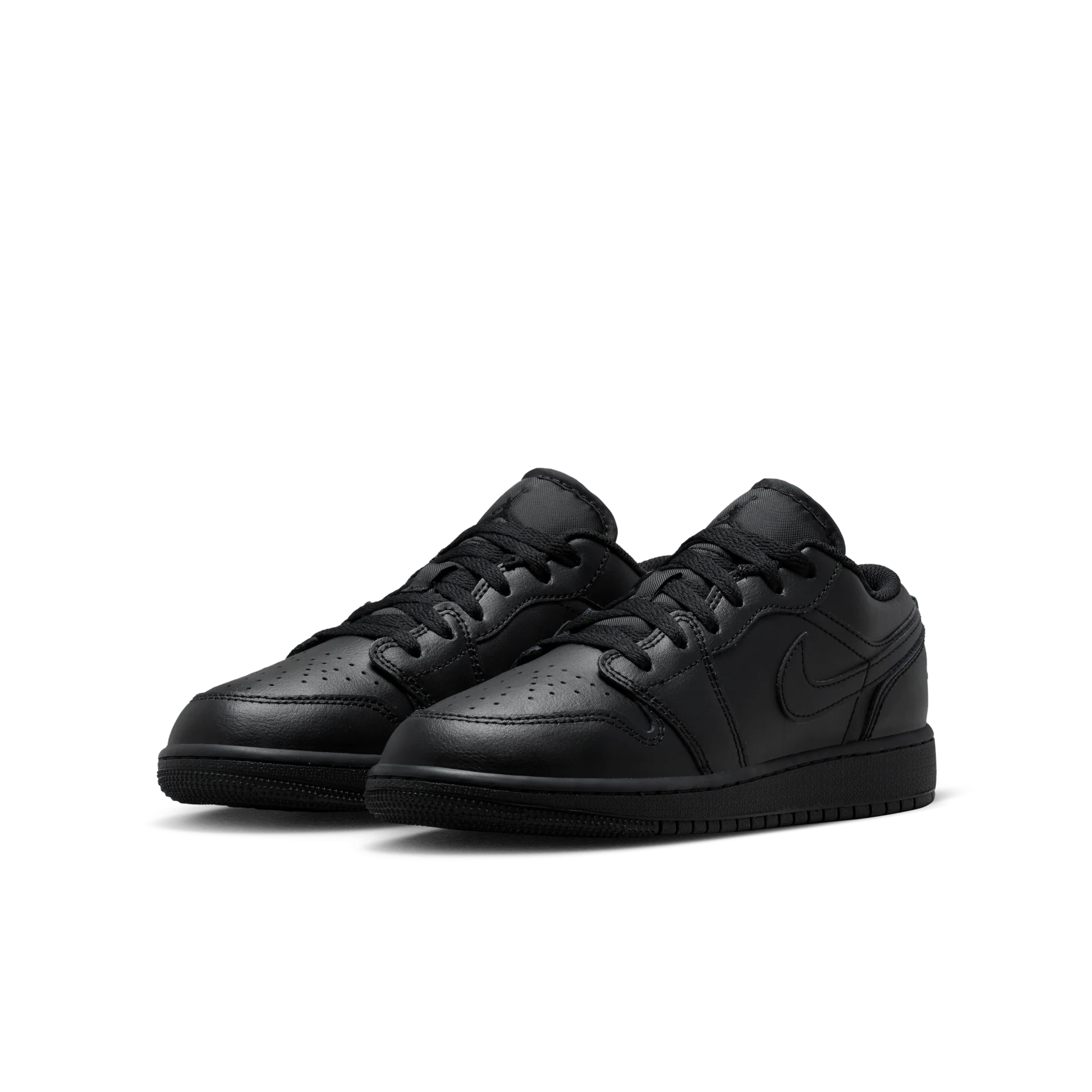 Jordan 1 Low Triple Black (2022) (GS) - Image 2