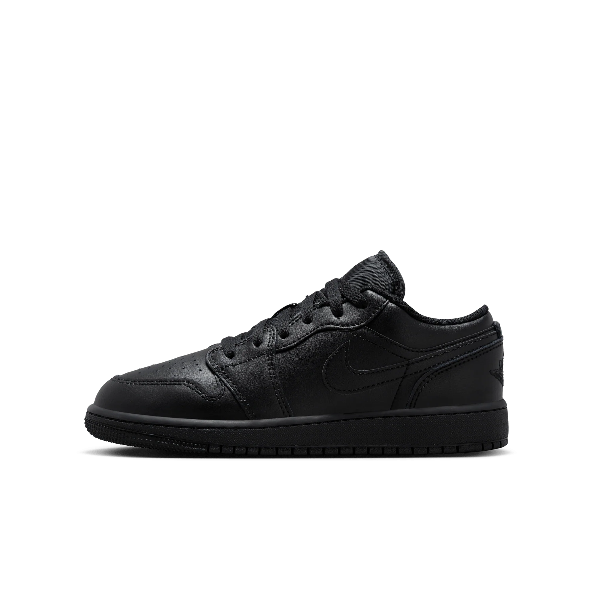 Jordan 1 Low Triple Black (2022) (GS) - Image 5