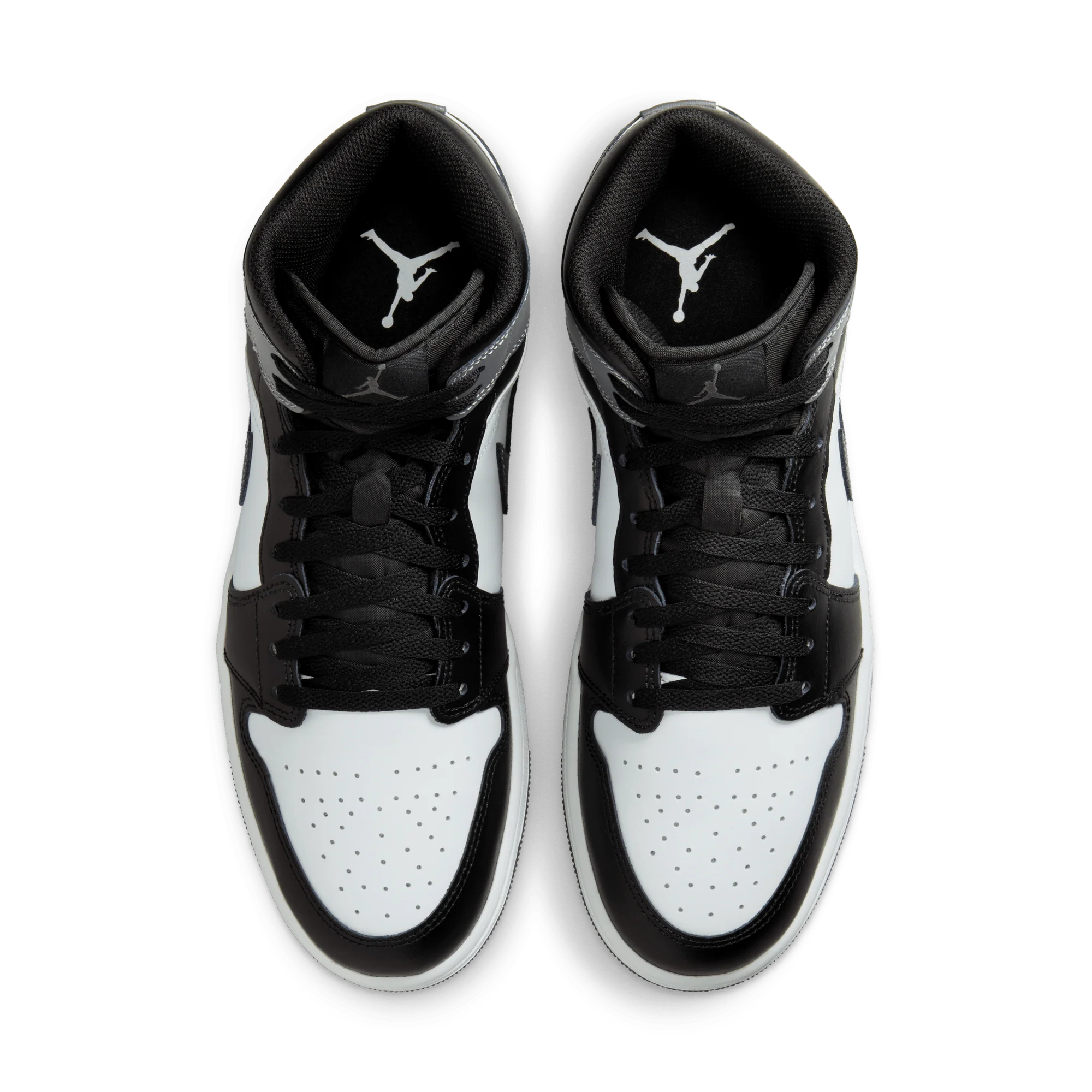 Jordan 1 Mid Black White Iron Grey - Image 2