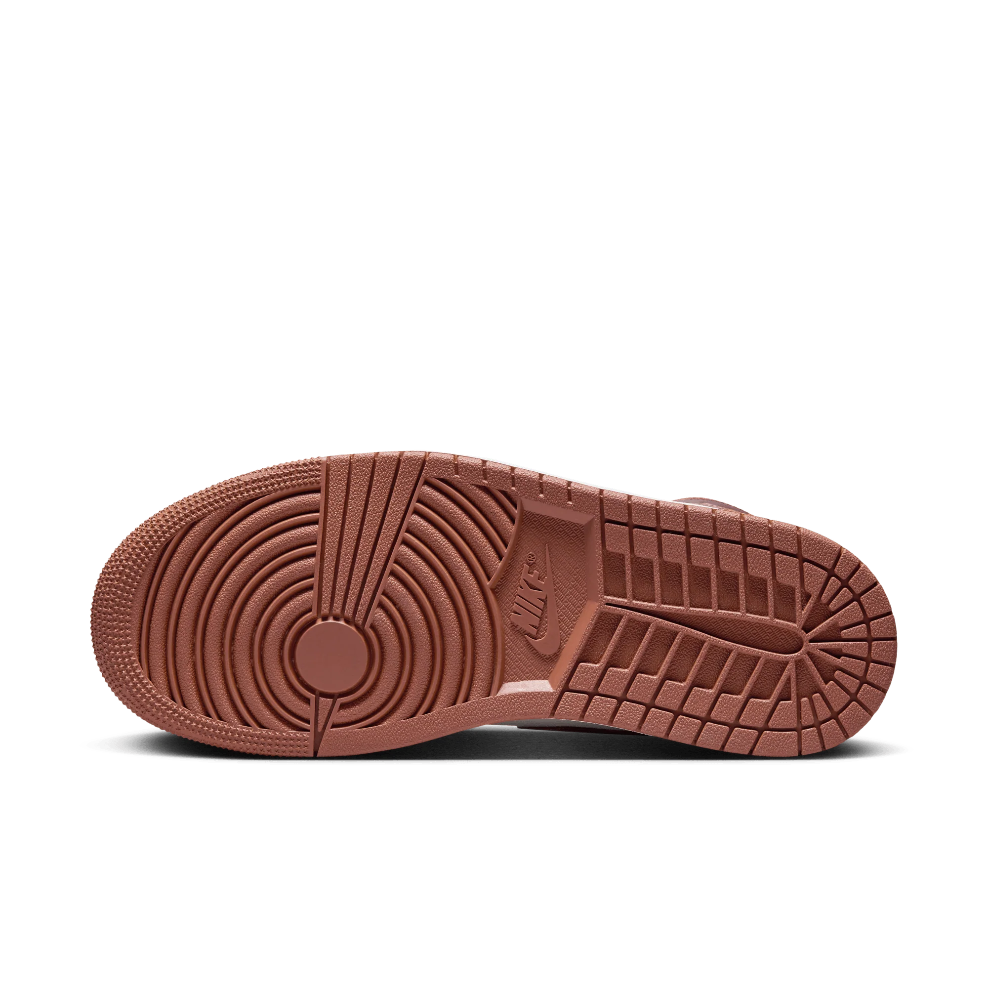Jordan 1 Mid Dusty Peach Night Maroon (Women's) - Image 6
