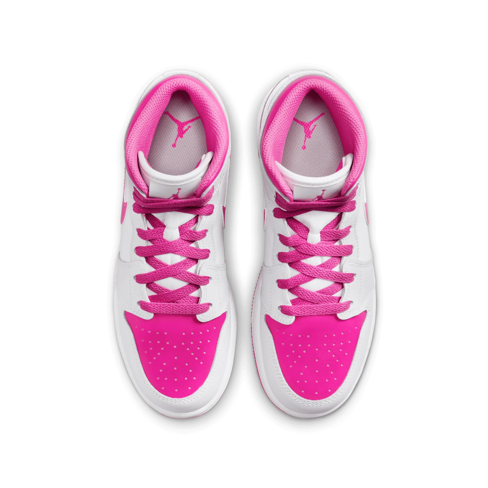 Jordan 1 Mid Fire Pink (GS) - Image 3