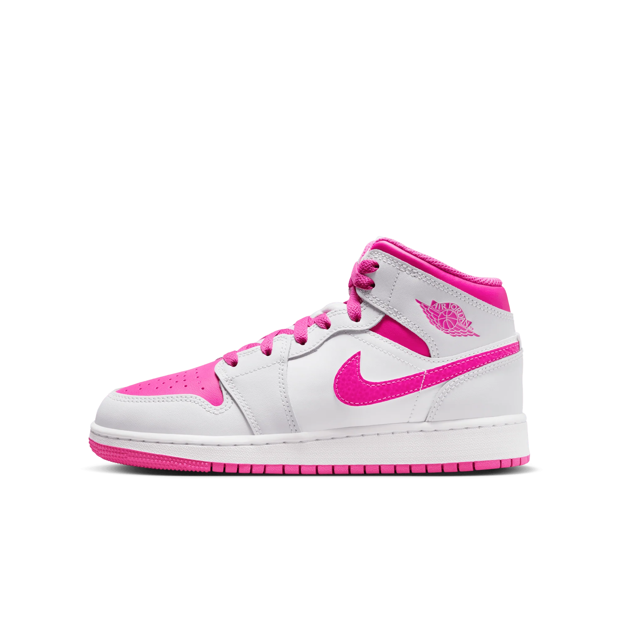 Jordan 1 Mid Fire Pink (GS) - Image 5