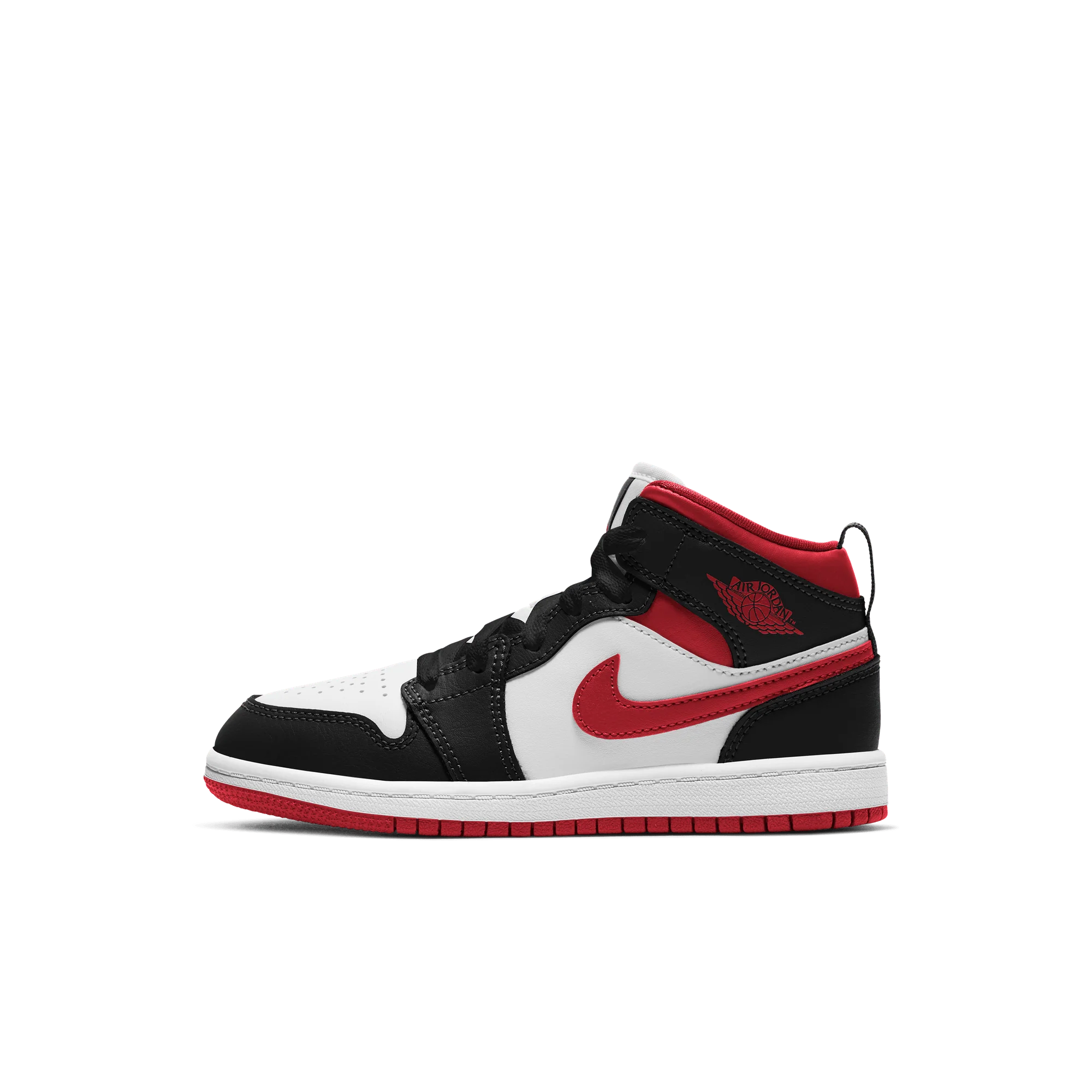Jordan 1 Mid Gym Red Black White (PS) - Image 2