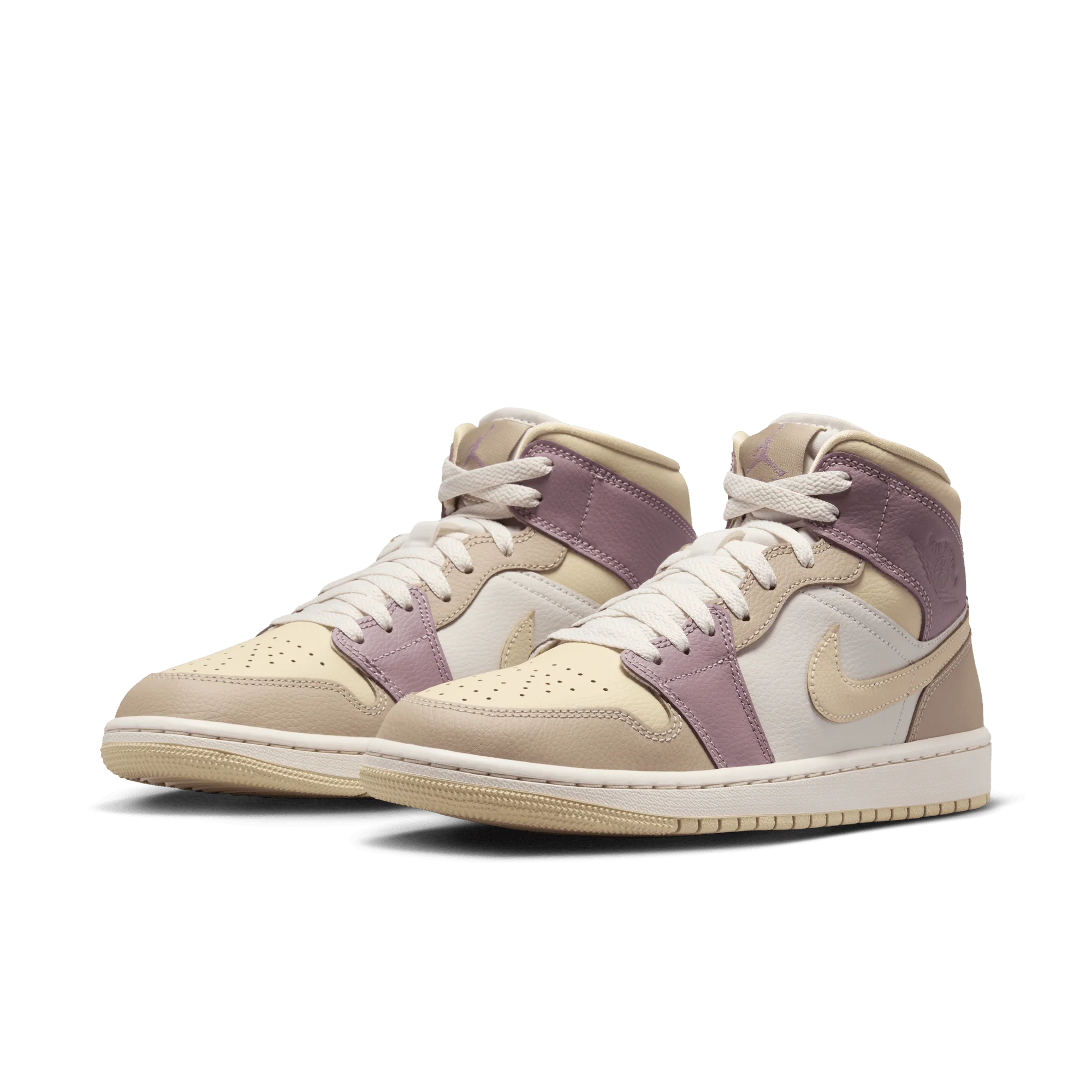 Jordan 1 Mid Light Orewood Brown Taupe Grey (Women's) - Image 2